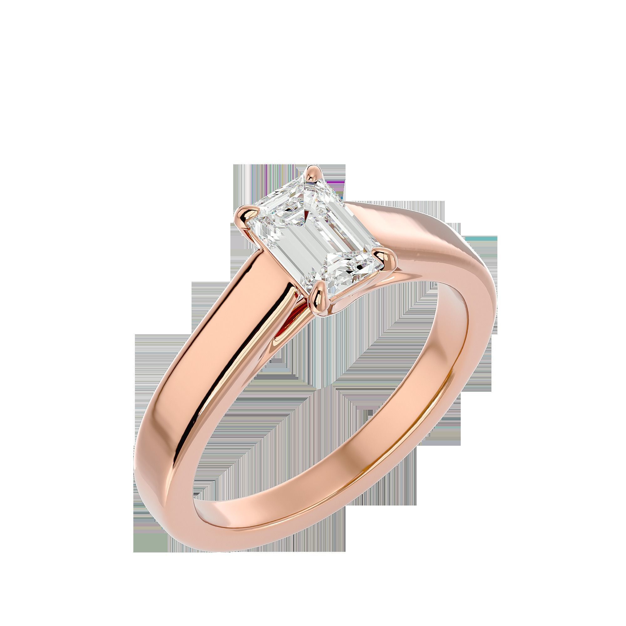 Solitaire ring model 3D print model_24