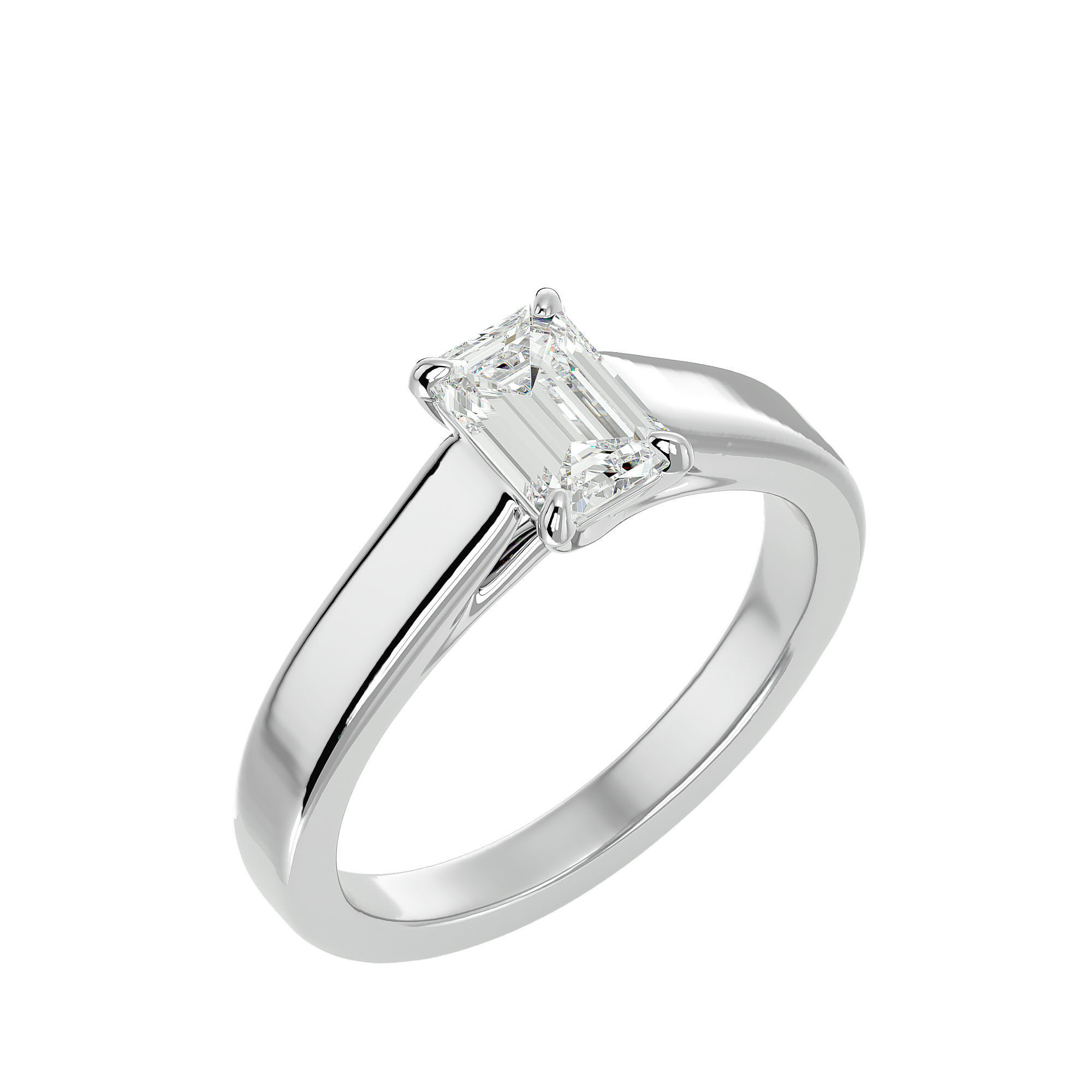 Solitaire ring model 3D print model_19