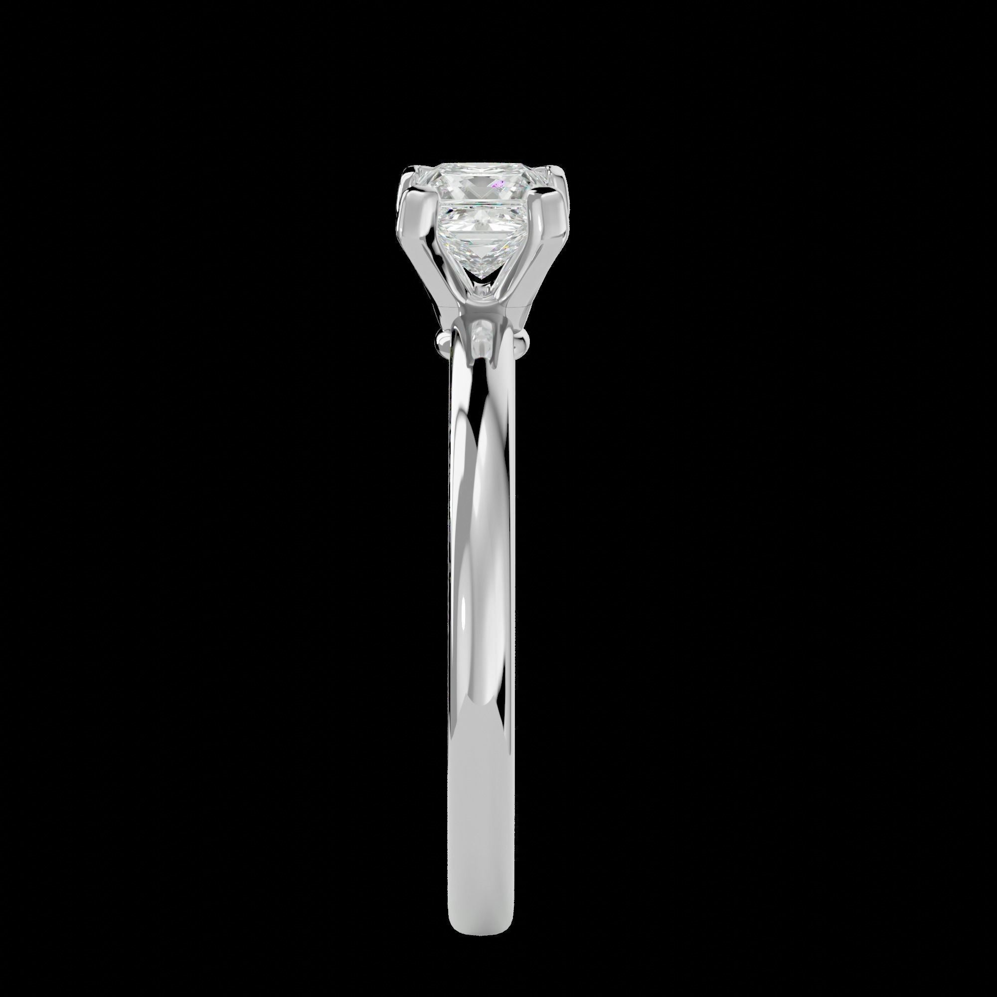 Solitaire ring model 3D print model_19