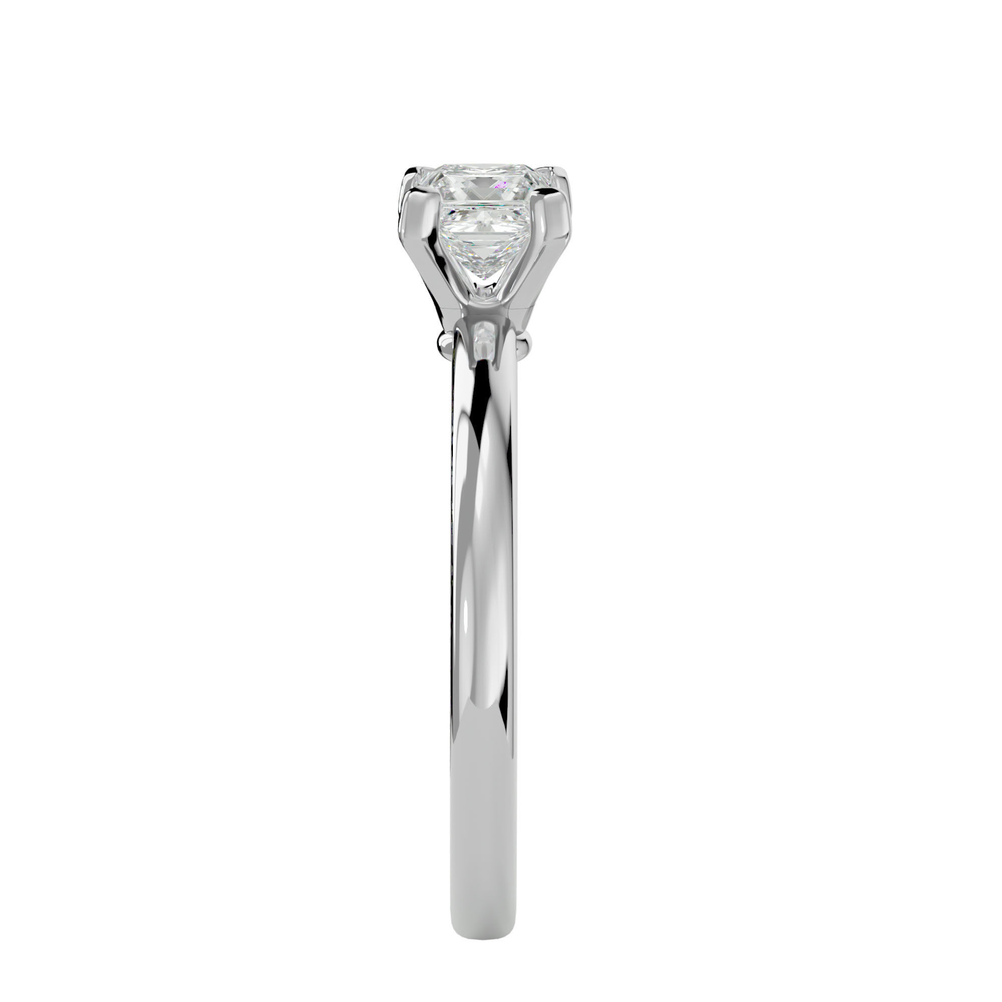 Solitaire ring model 3D print model_18