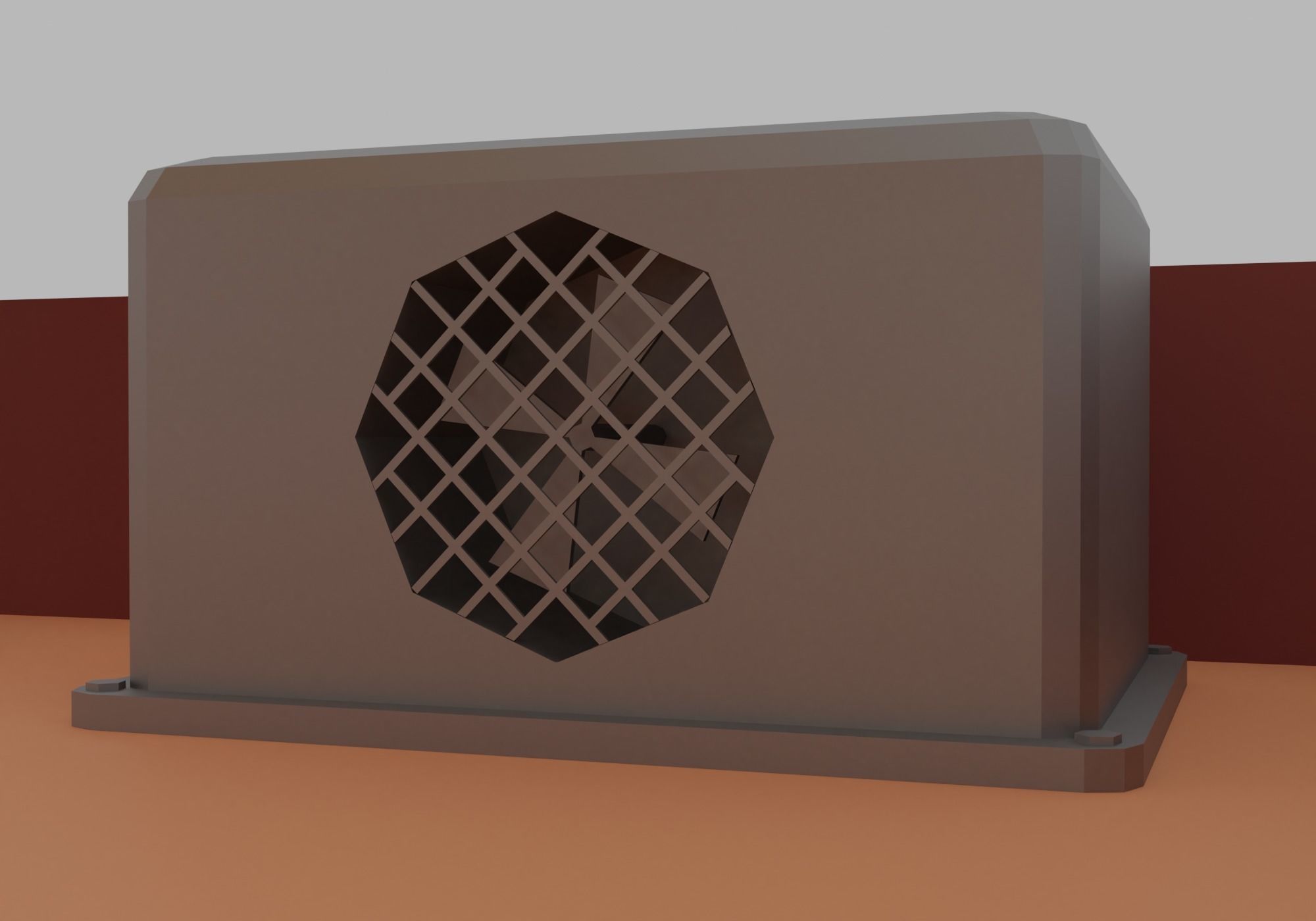 Pizzeria pizza shop with tables and chairs Low-poly 3D model_8