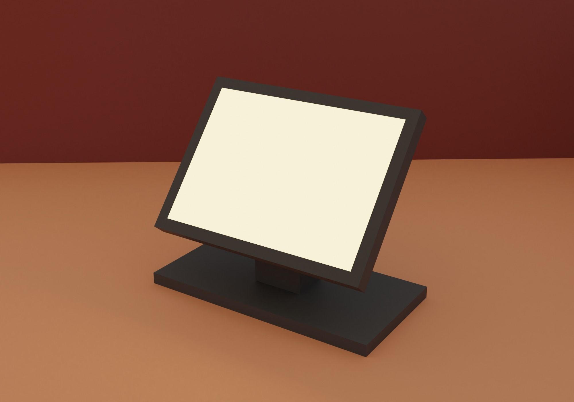 Pizzeria pizza shop with tables and chairs Low-poly 3D model_10