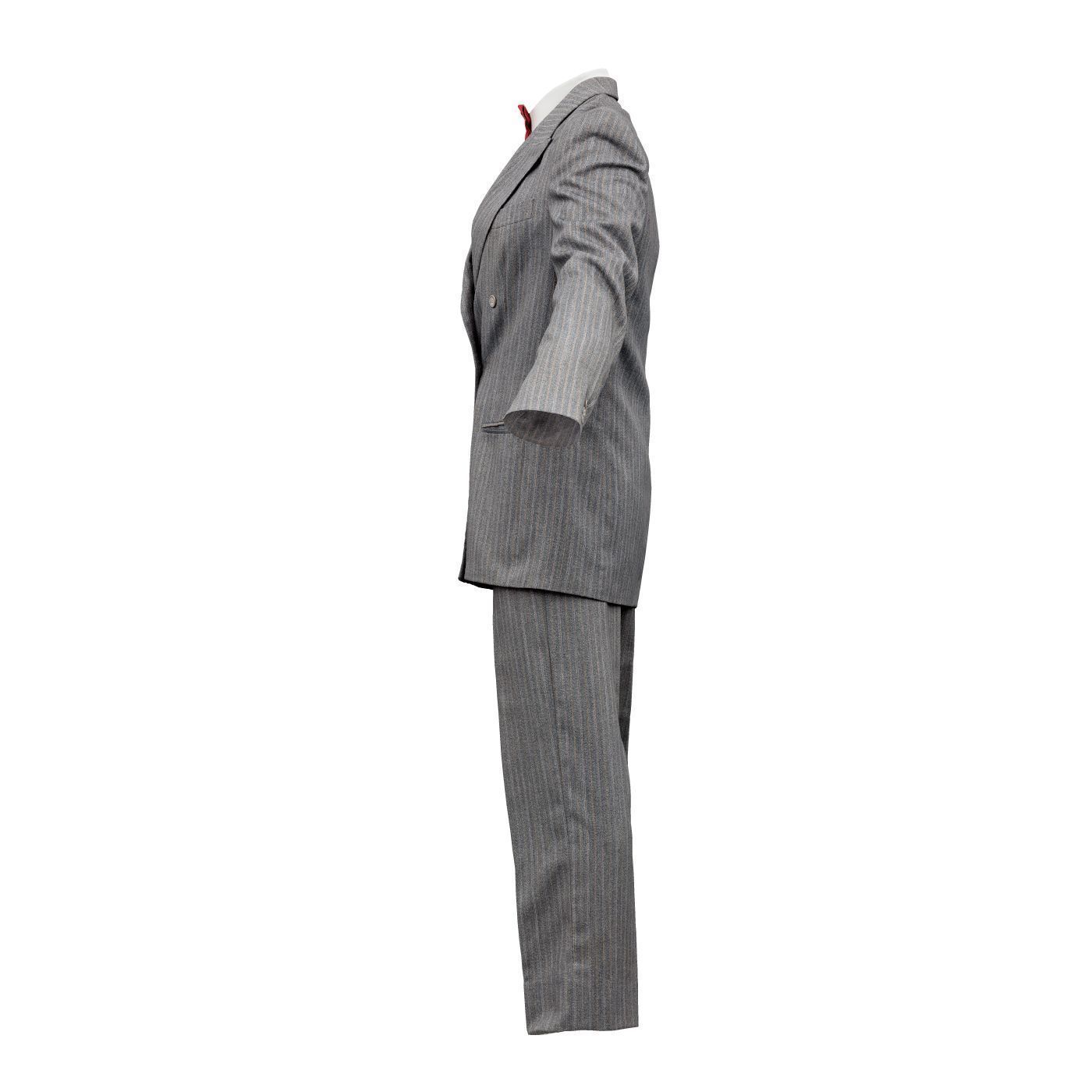 Suit E Full Closed Low-poly 3D model_11