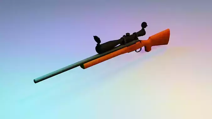 REAL WEAPONS AND SCOPES  Low-poly 3D model