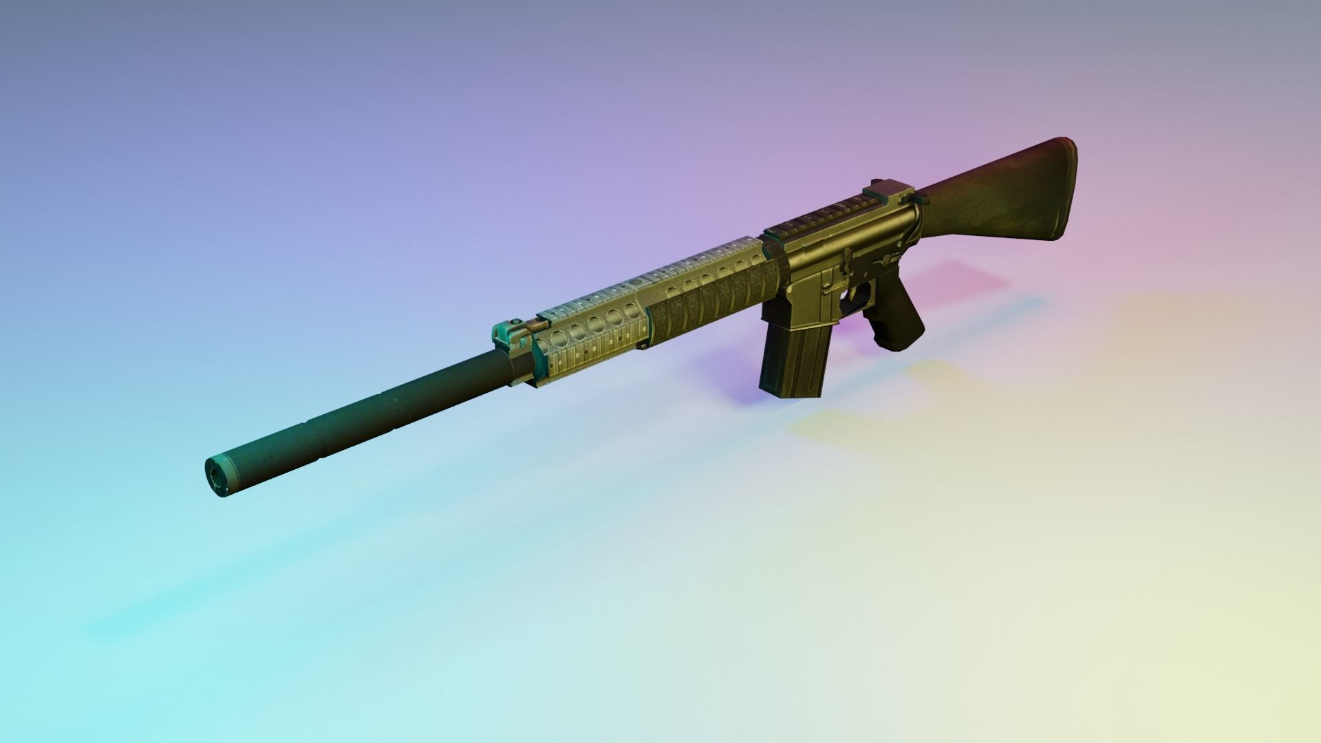 REAL WEAPONS AND SCOPES  Low-poly 3D model_8