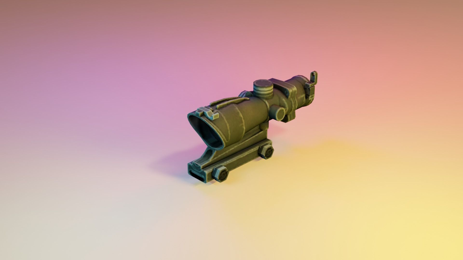 REAL WEAPONS AND SCOPES  Low-poly 3D model_13