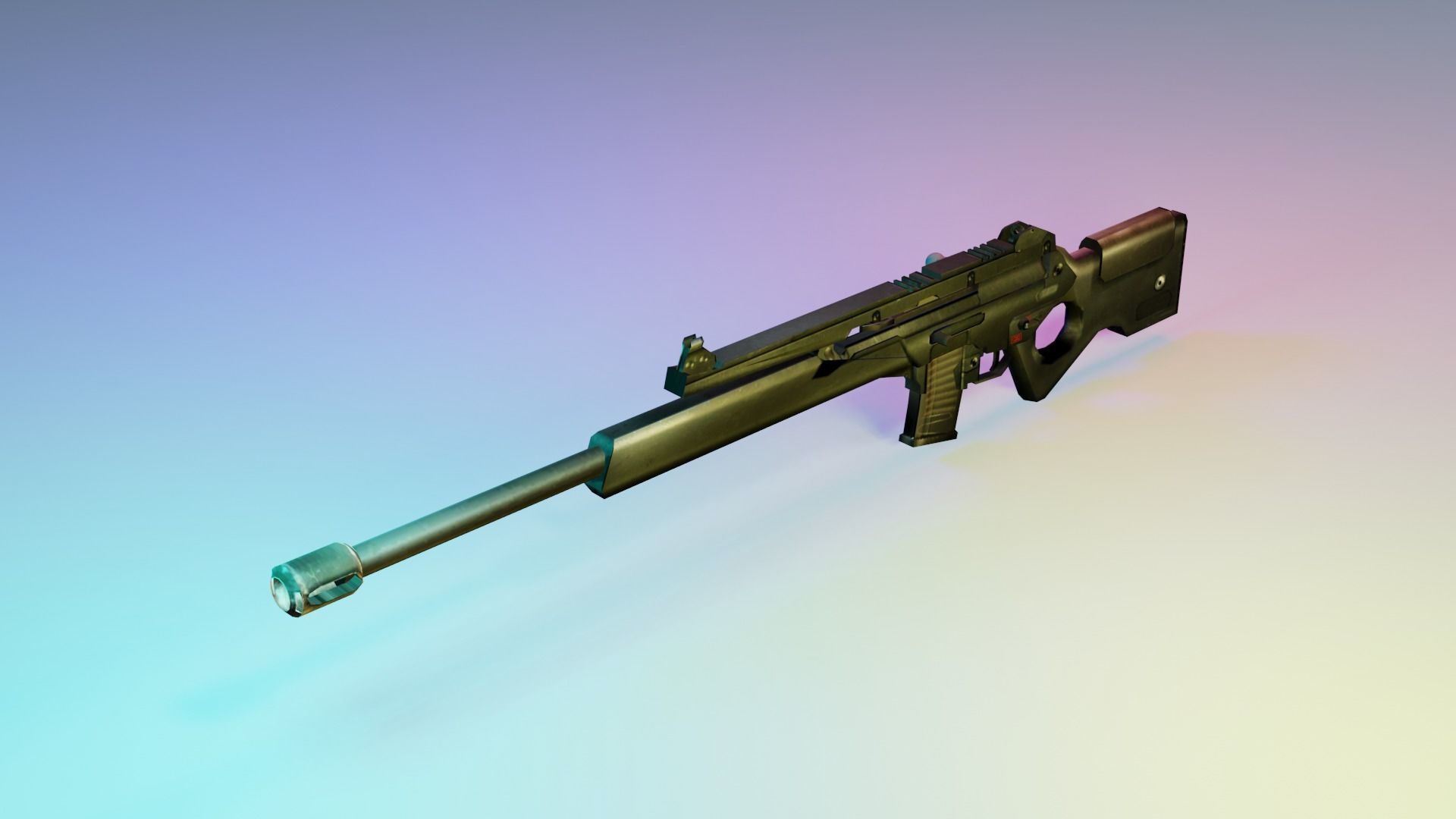REAL WEAPONS AND SCOPES  Low-poly 3D model_11