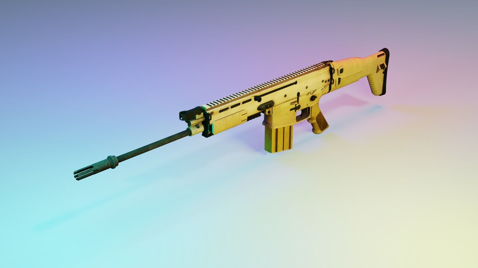 REAL WEAPONS AND SCOPES  Low-poly 3D model_5