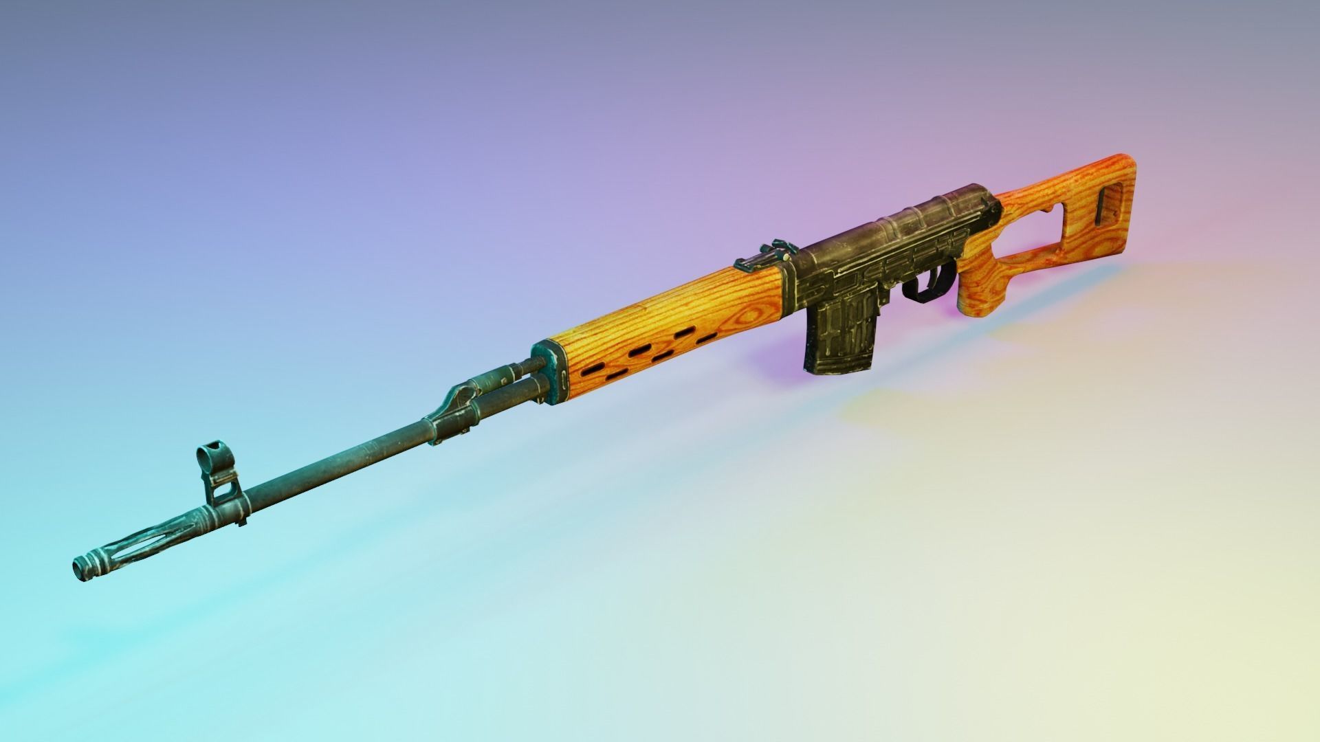 REAL WEAPONS AND SCOPES  Low-poly 3D model_4