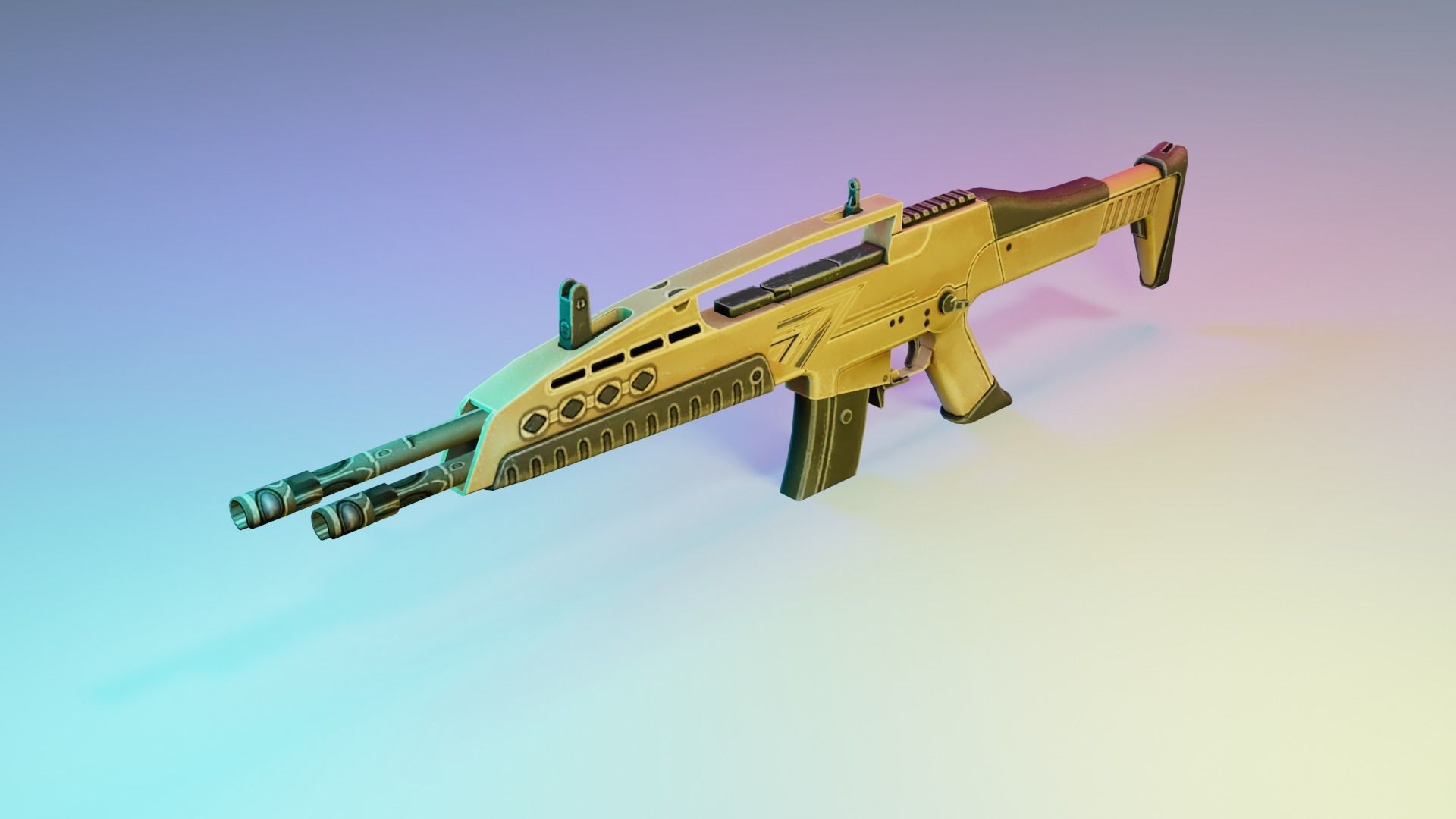 REAL WEAPONS AND SCOPES  Low-poly 3D model_12