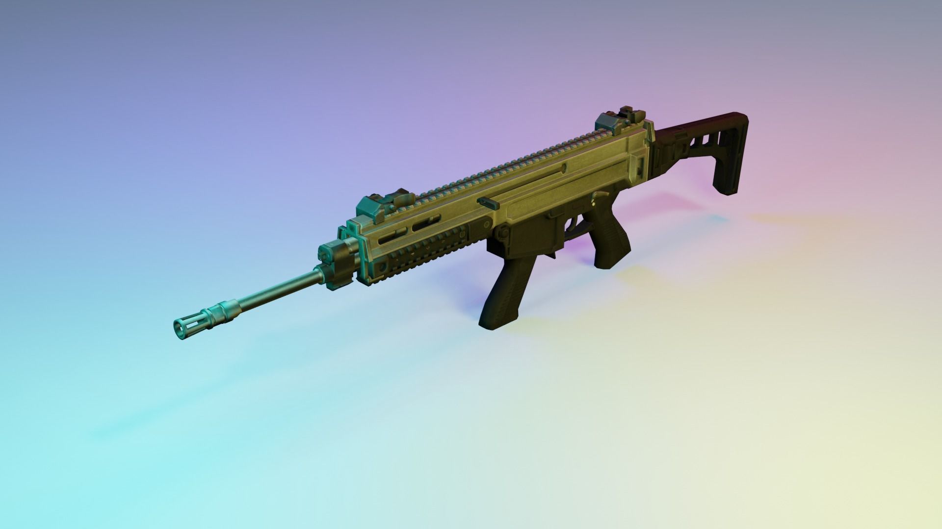 REAL WEAPONS AND SCOPES  Low-poly 3D model_10