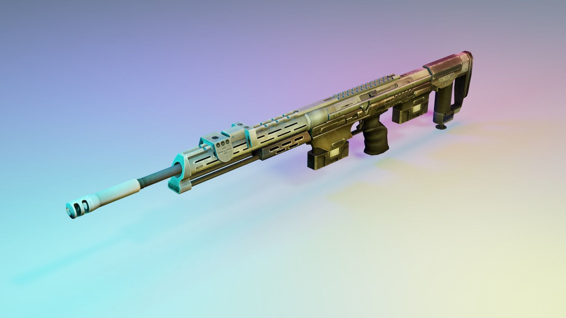 REAL WEAPONS AND SCOPES  Low-poly 3D model_9