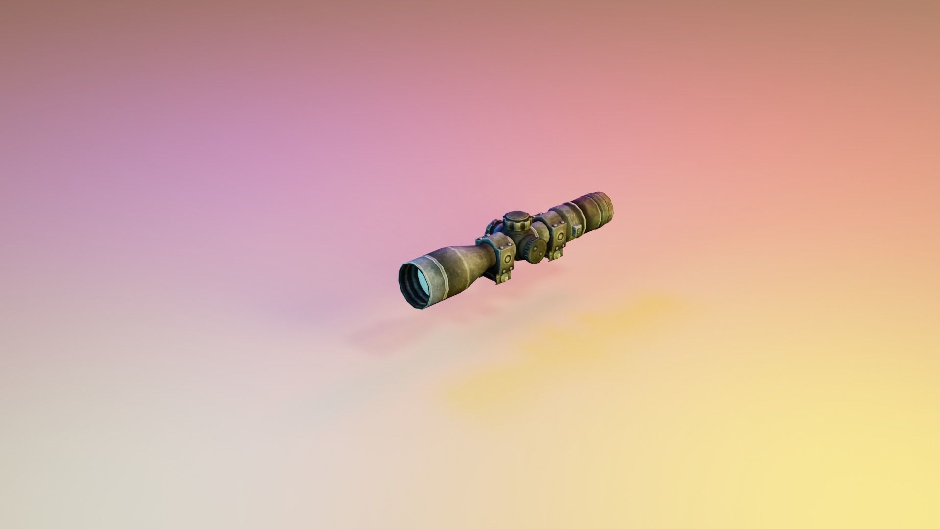 REAL WEAPONS AND SCOPES  Low-poly 3D model_14