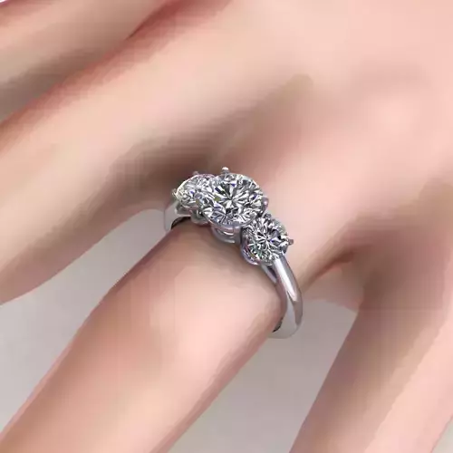 Letter Love Diamond Ring