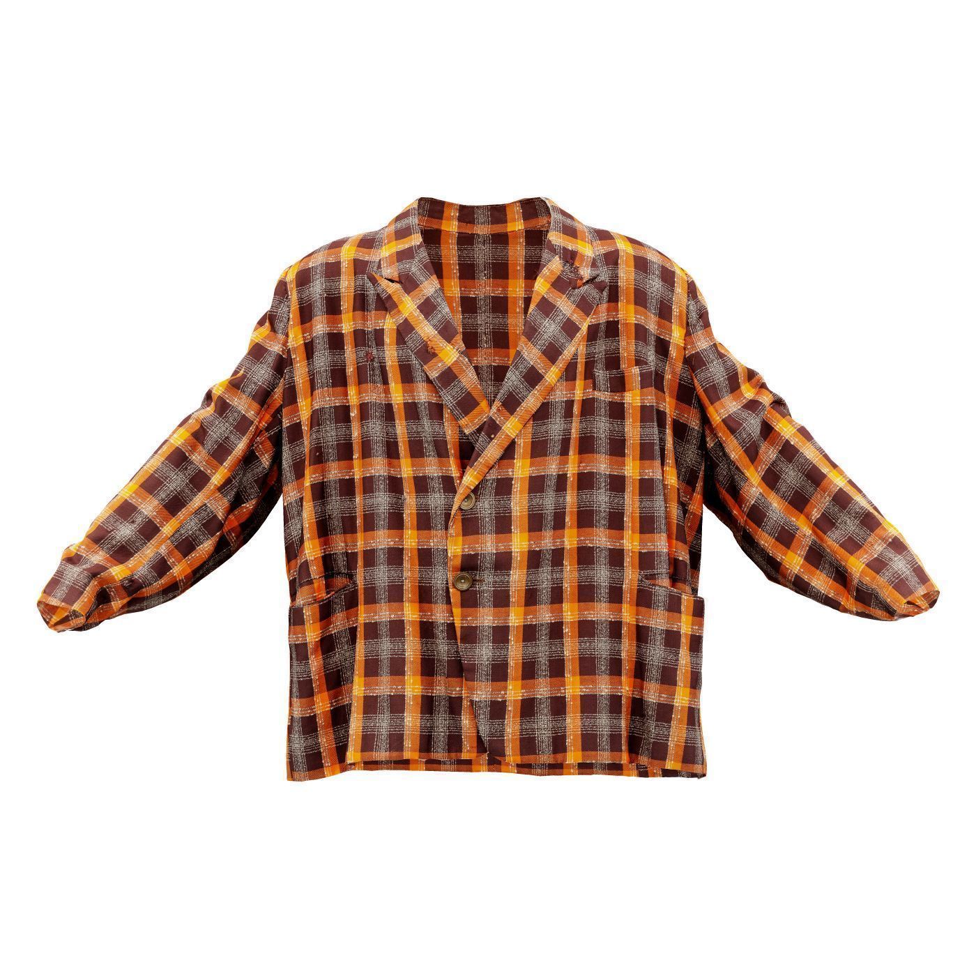 Suit D Vest Low-poly 3D model_2