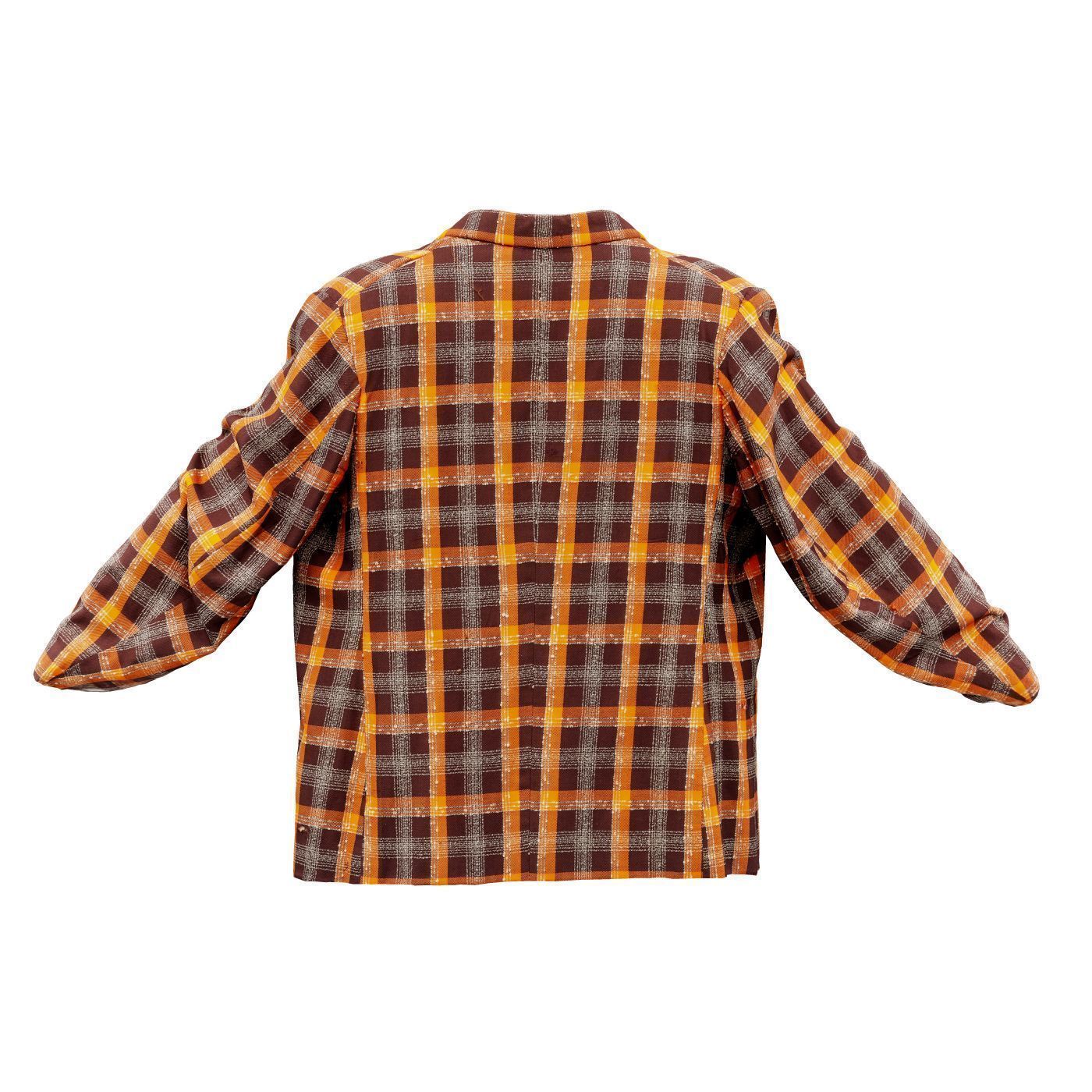 Suit D Vest Low-poly 3D model_8