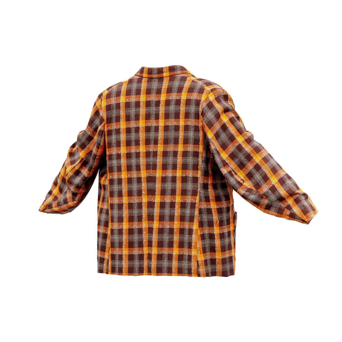 Suit D Vest Low-poly 3D model_7