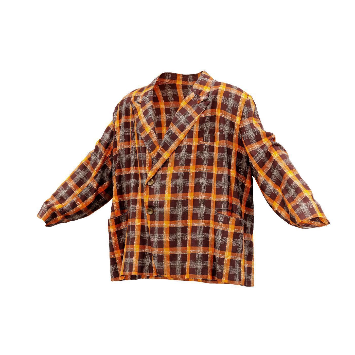 Suit D Vest Low-poly 3D model_13