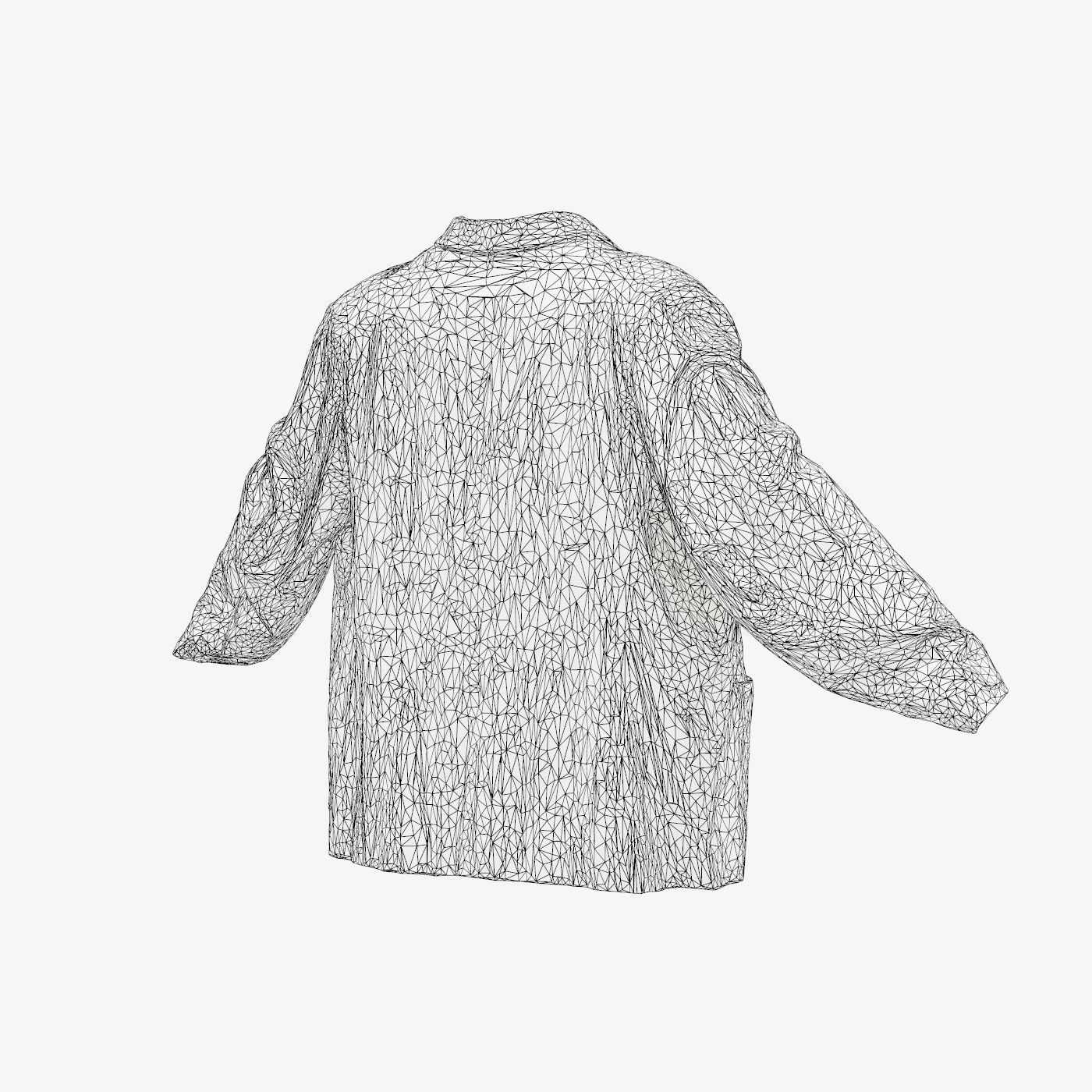 Suit D Vest Low-poly 3D model_15