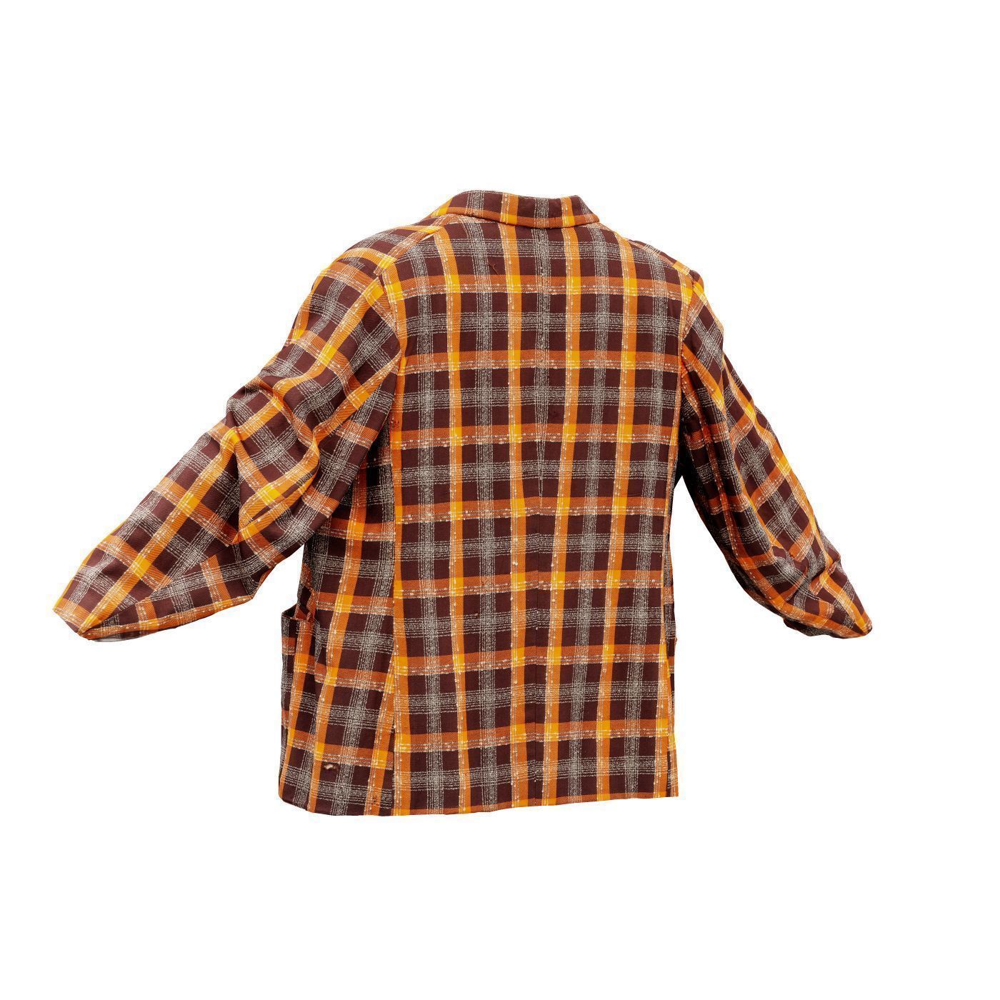 Suit D Vest Low-poly 3D model_9