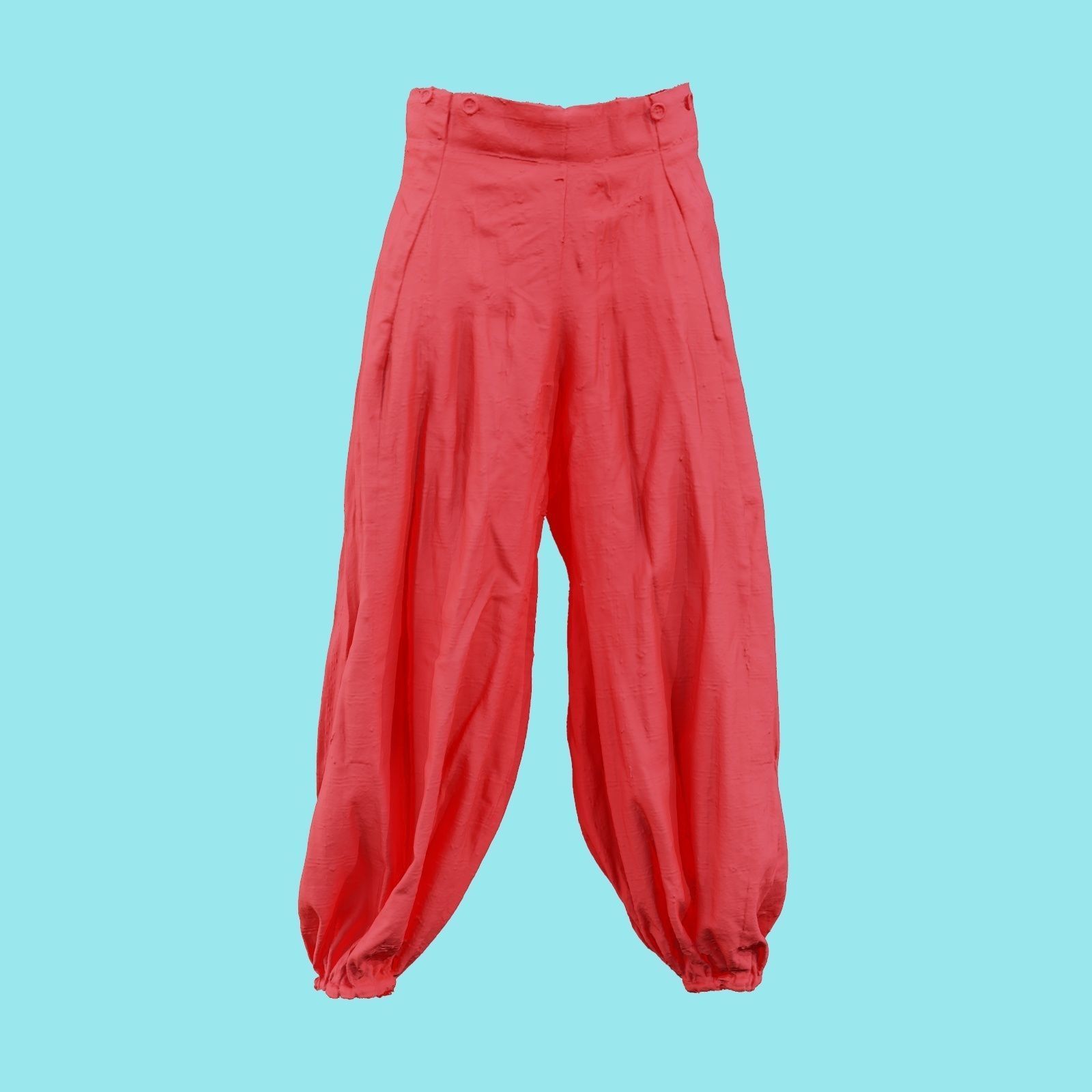 Suit D Trousers Low-poly 3D model_18