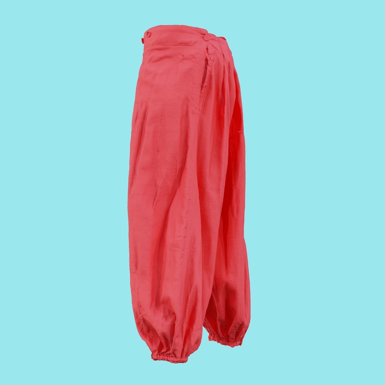 Suit D Trousers Low-poly 3D model_22