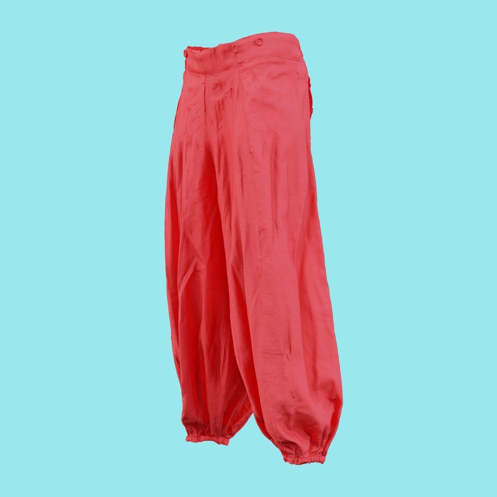 Suit D Trousers Low-poly 3D model_23