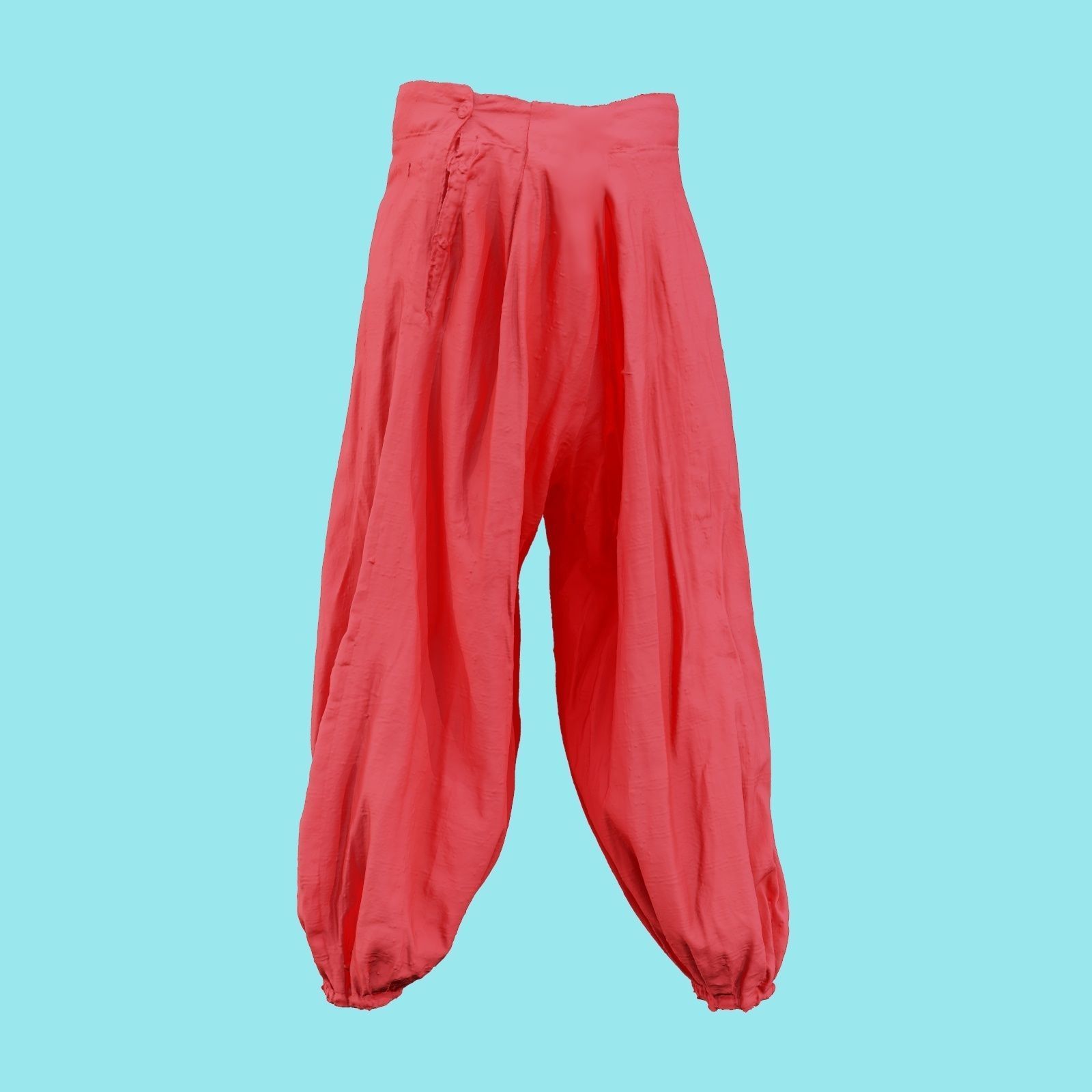 Suit D Trousers Low-poly 3D model_21