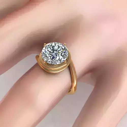 Snail Love Diamond Ring