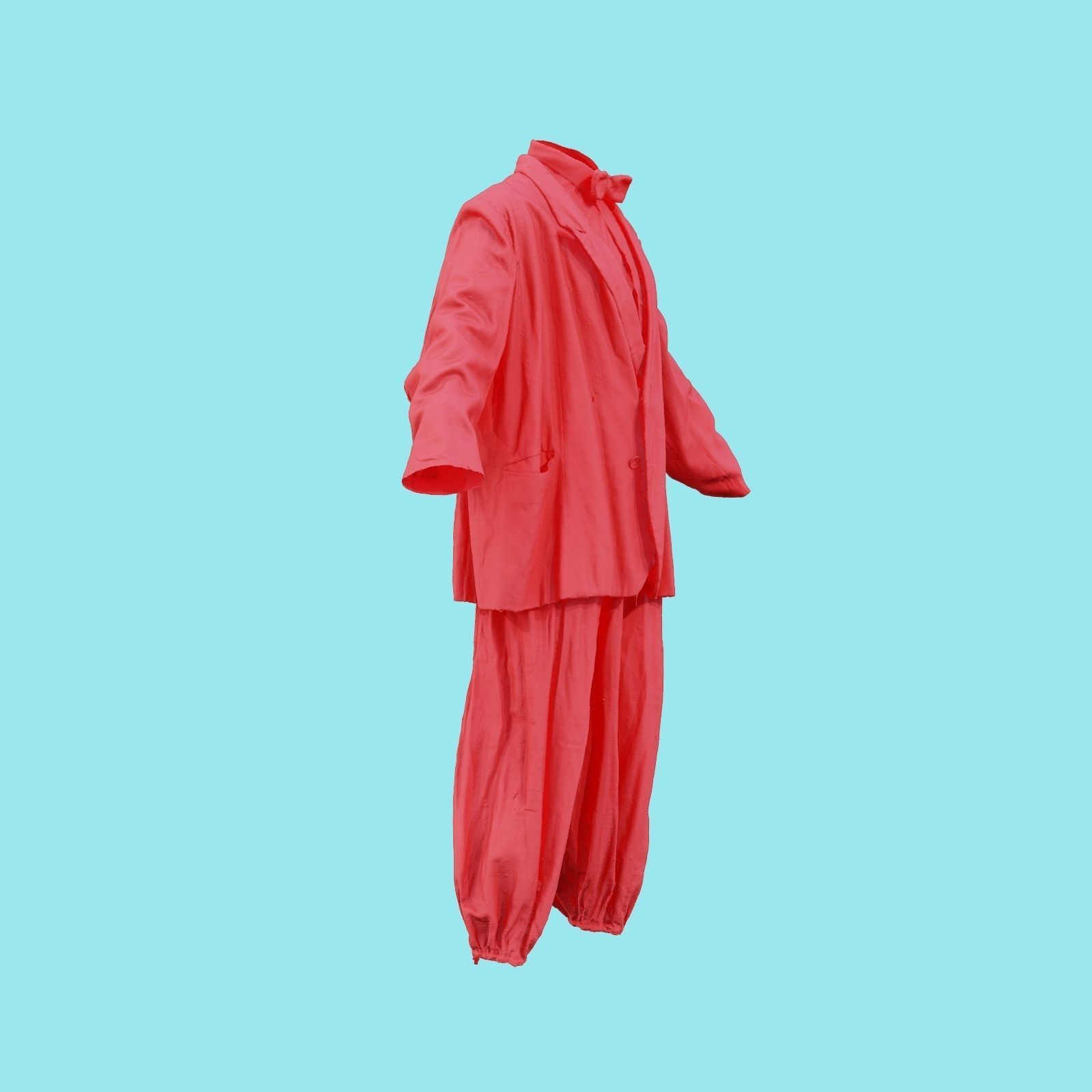 Suit D Full Closed Low-poly 3D model_19