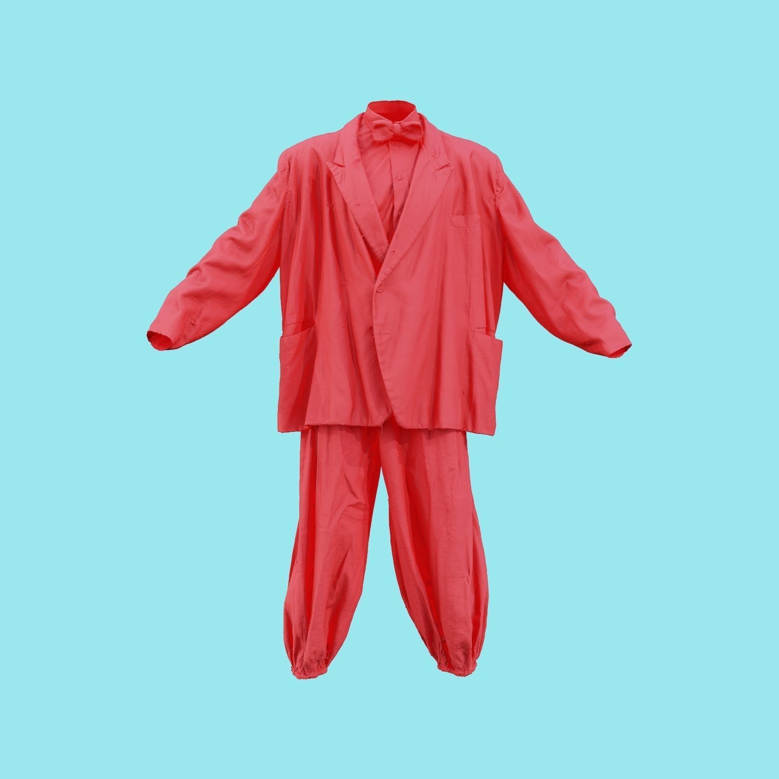Suit D Full Closed Low-poly 3D model_18