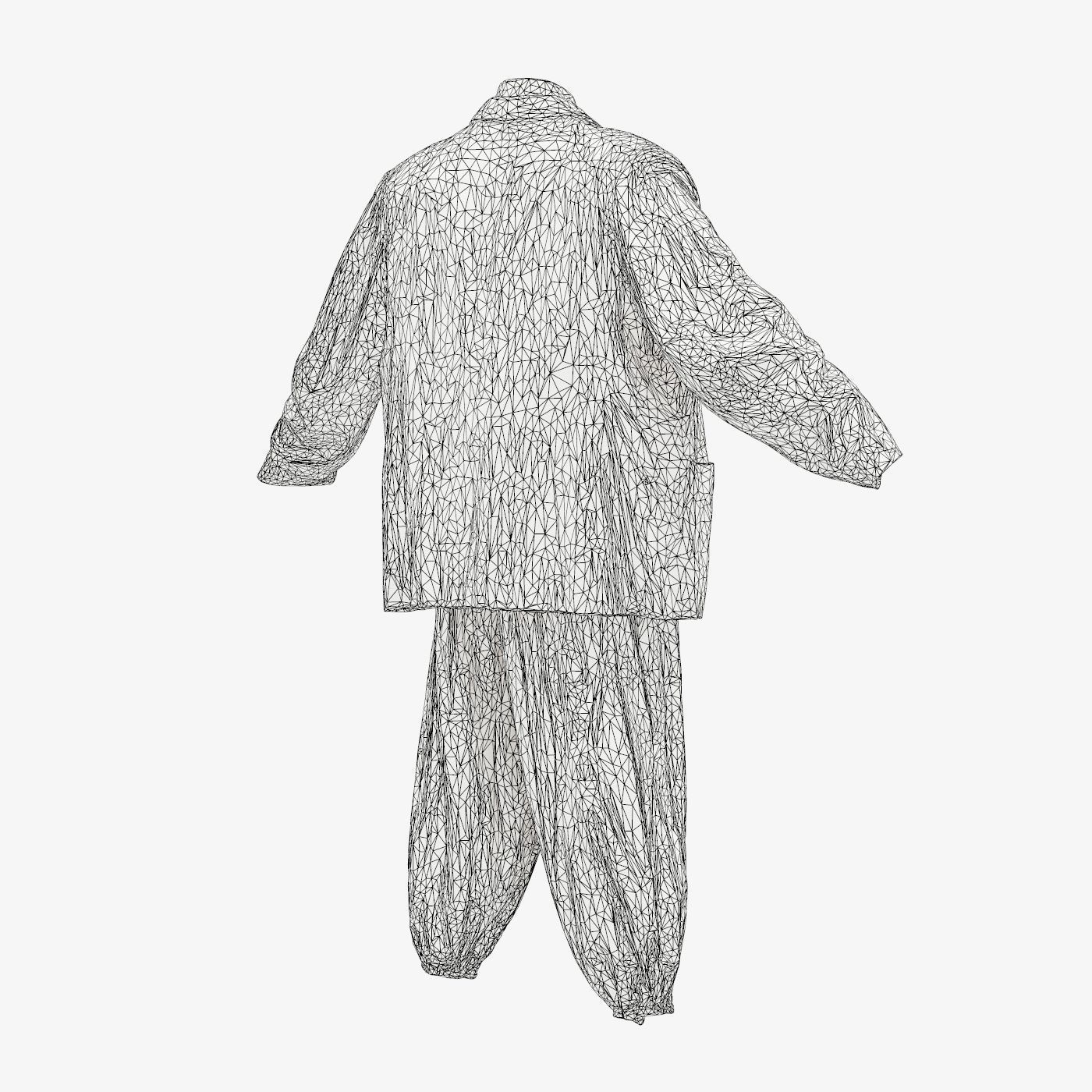 Suit D Full Closed Low-poly 3D model_15