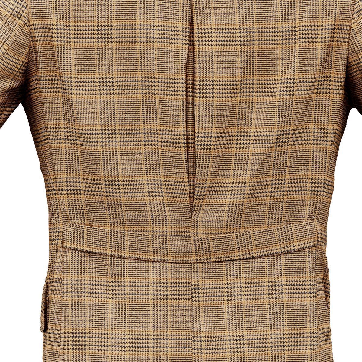 Suit C Vest Low-poly 3D model_17