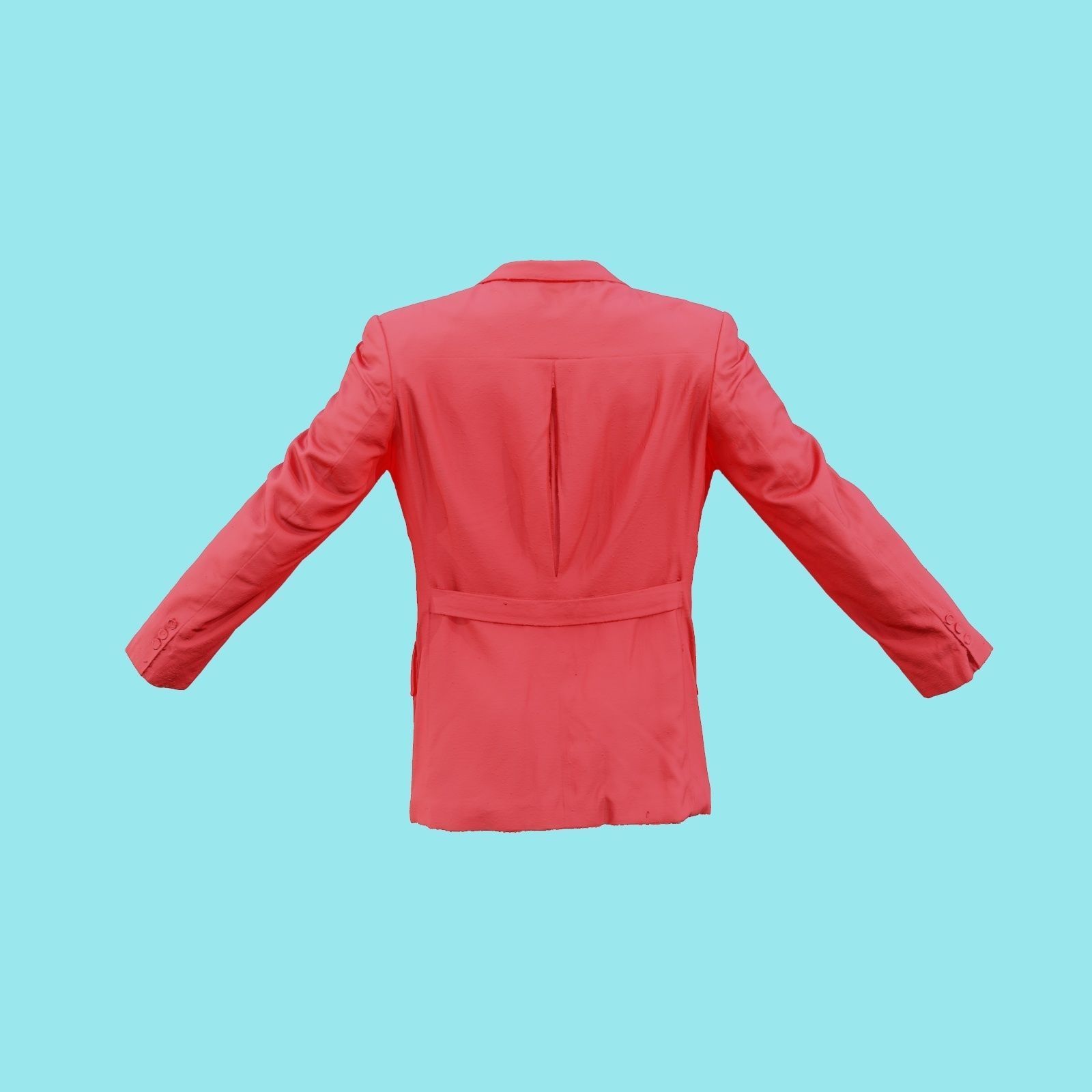 Suit C Vest Low-poly 3D model_21