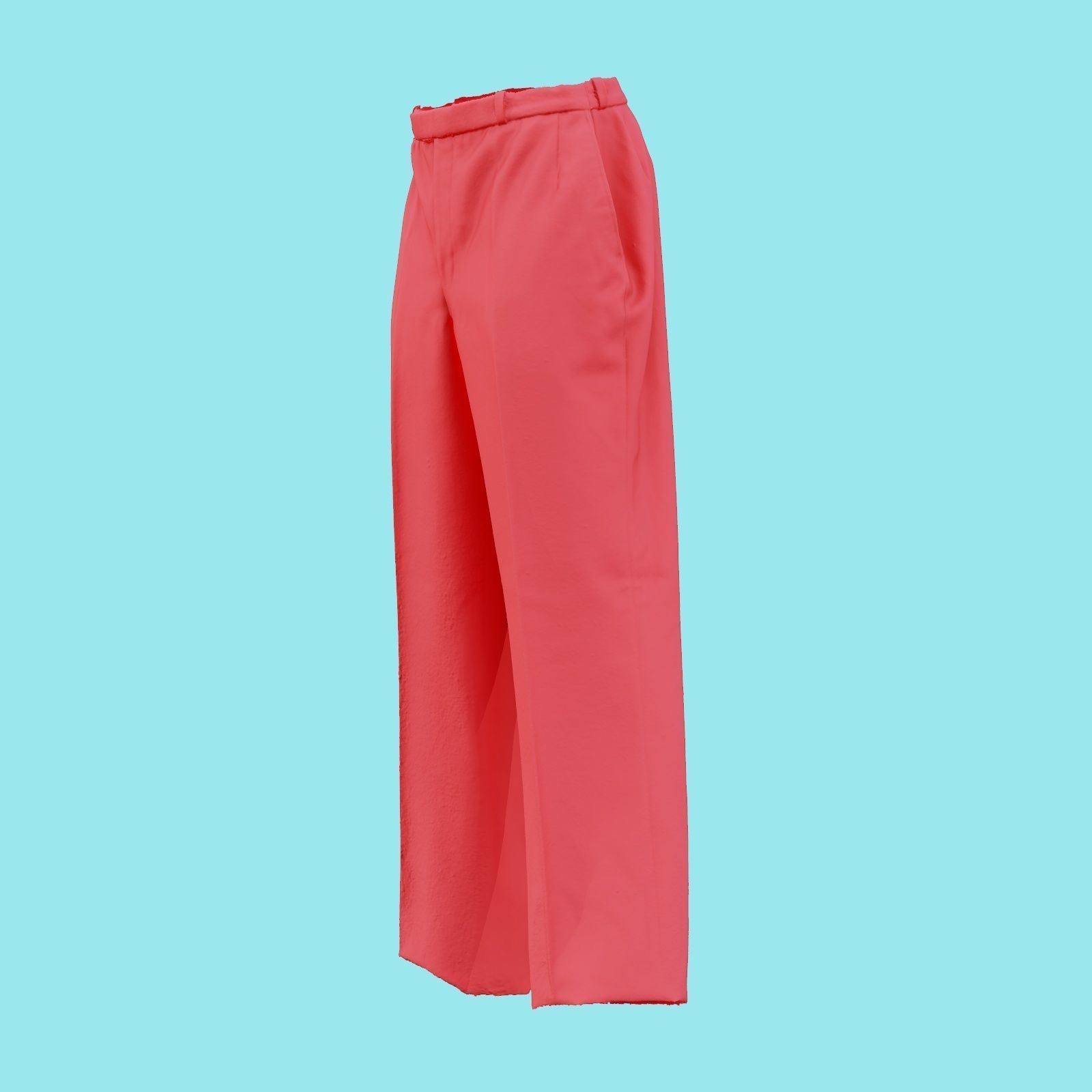 Suit C Trousers Low-poly 3D model_23