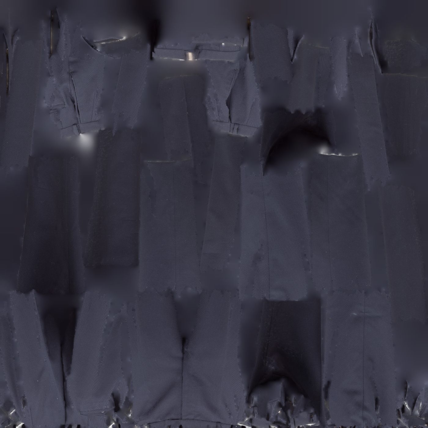 Suit C Trousers Low-poly 3D model_16