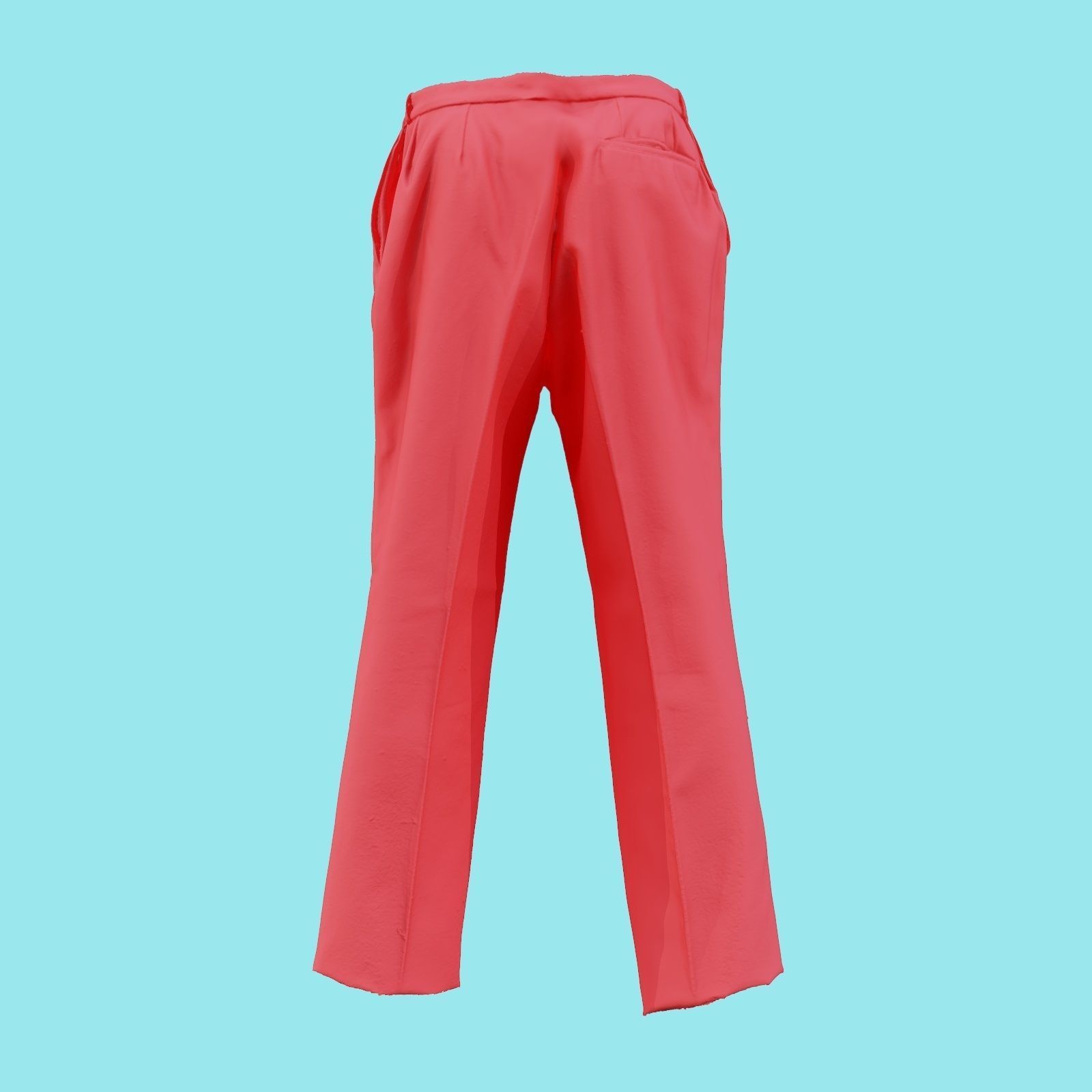 Suit C Trousers Low-poly 3D model_21