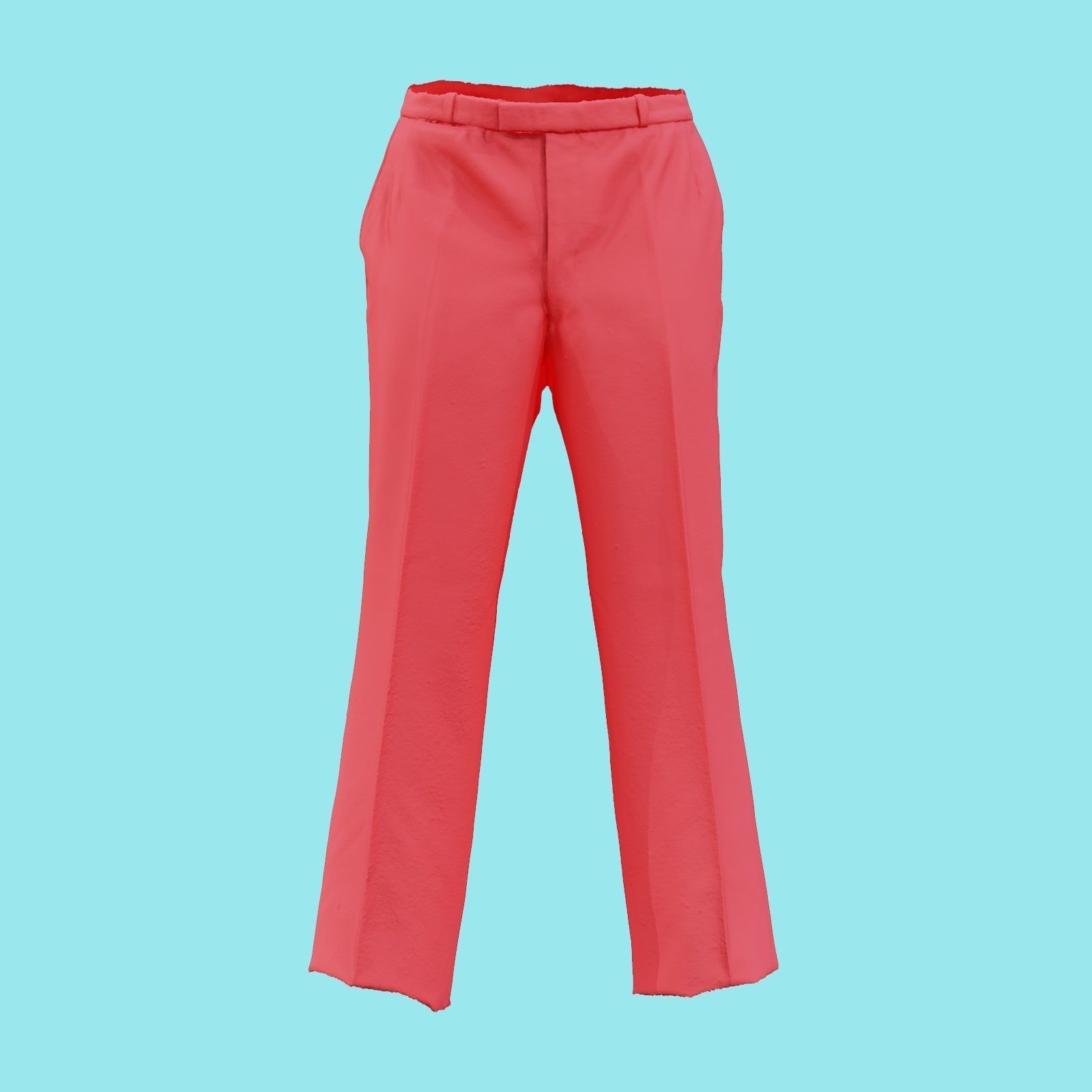 Suit C Trousers Low-poly 3D model_18