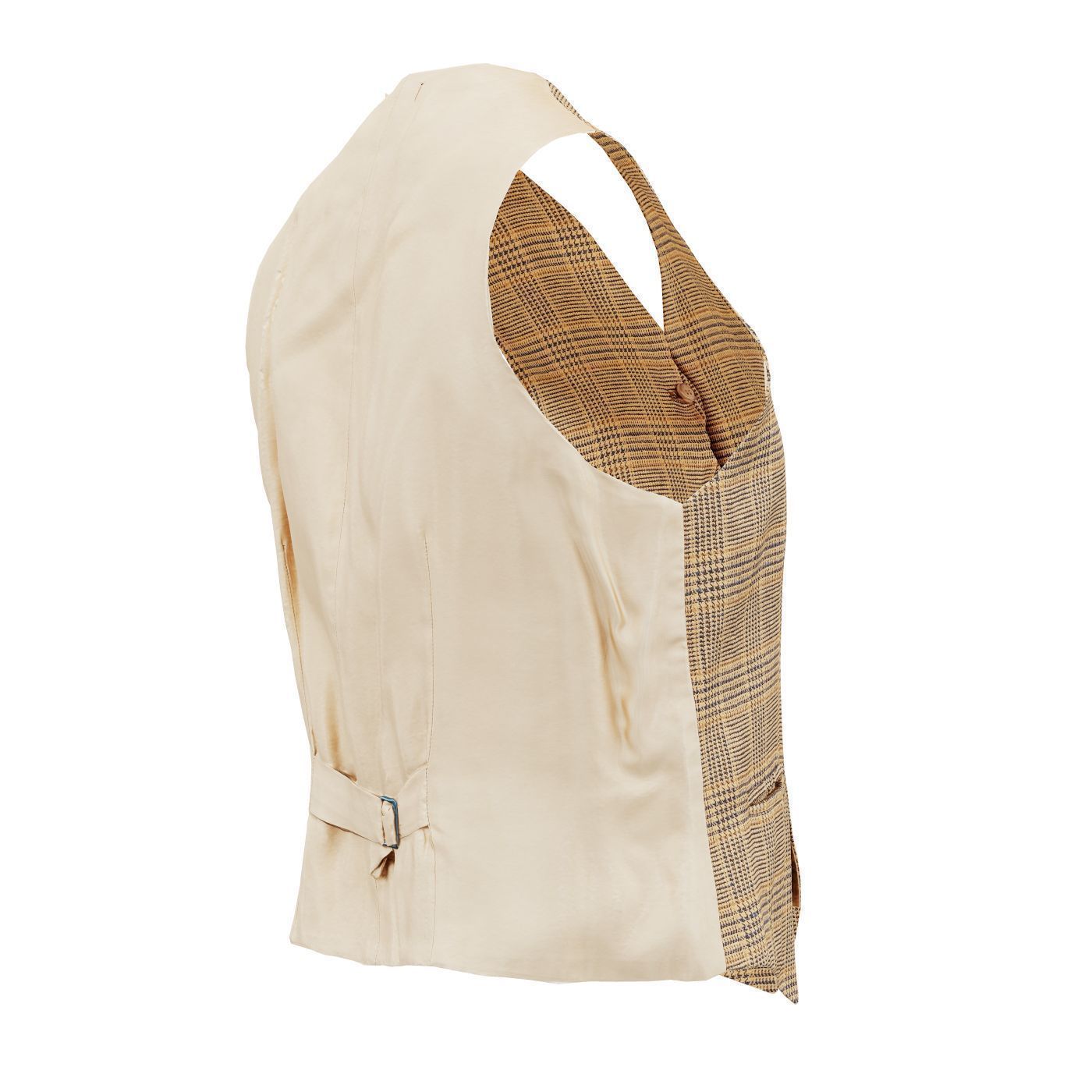 Suit C Gilet Low-poly 3D model_6