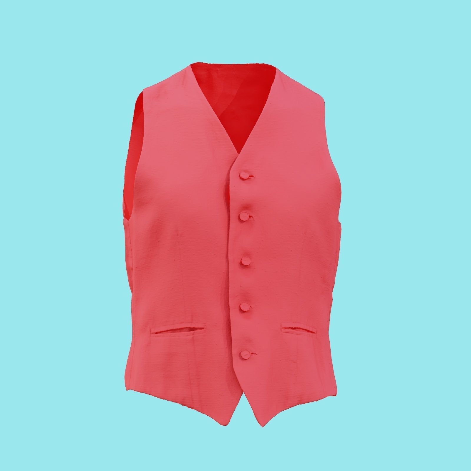 Suit C Gilet Low-poly 3D model_18
