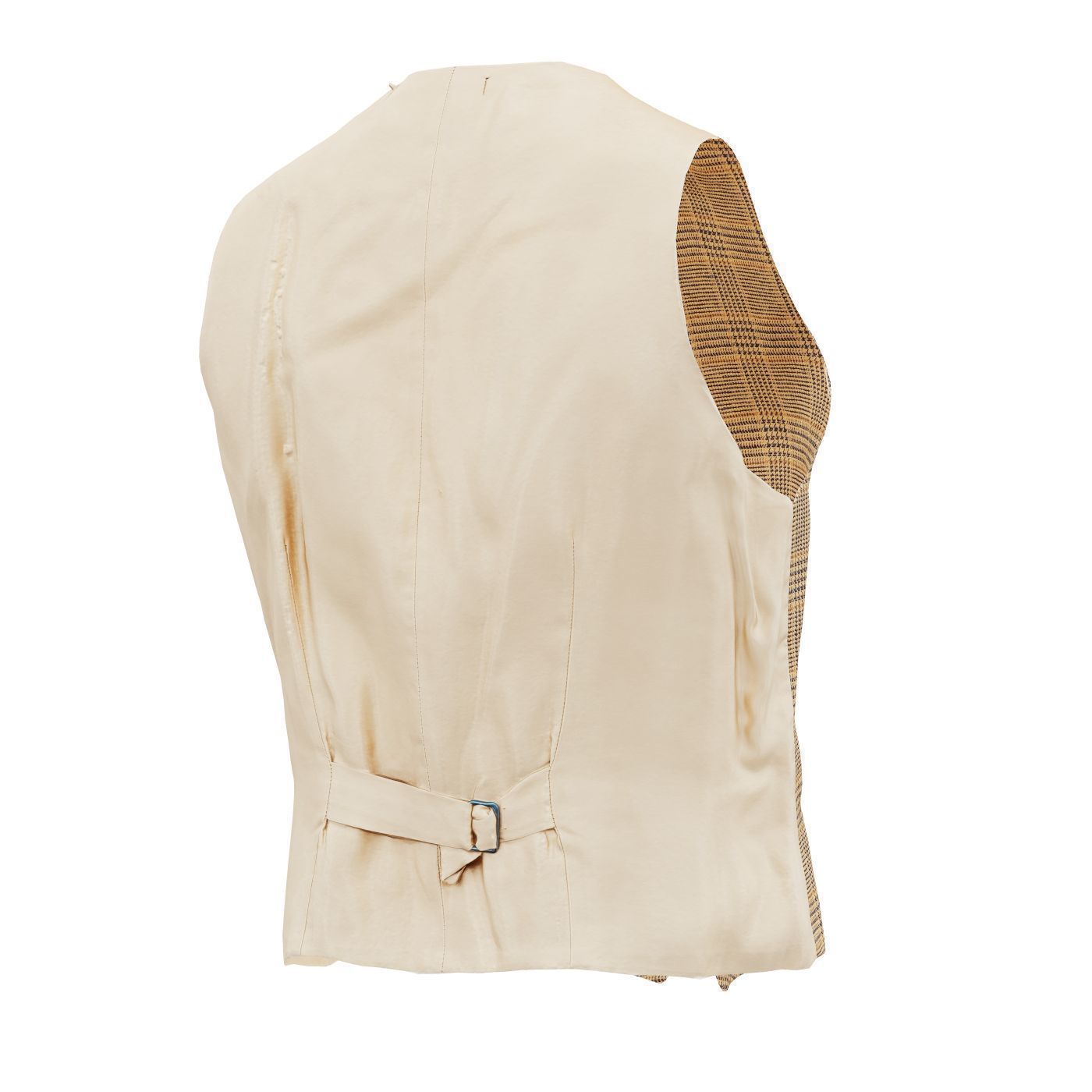 Suit C Gilet Low-poly 3D model_7