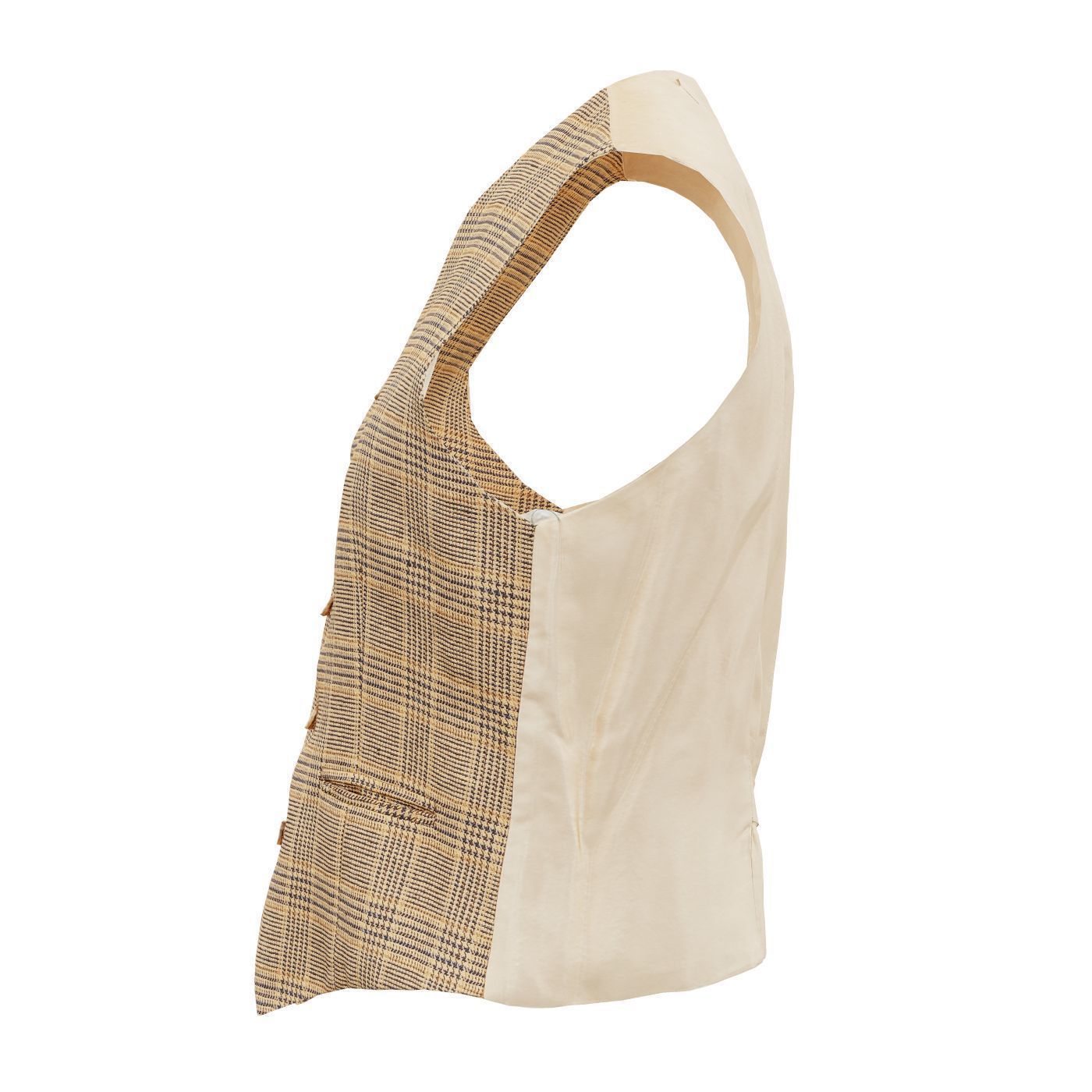 Suit C Gilet Low-poly 3D model_11