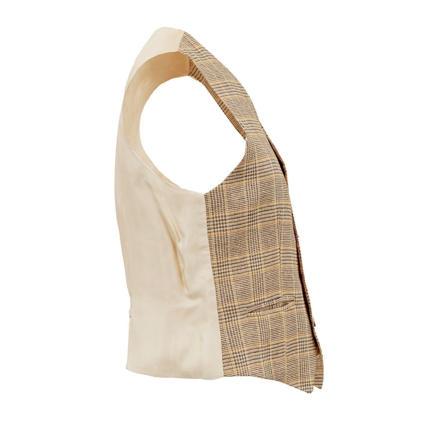 Suit C Gilet Low-poly 3D model_5