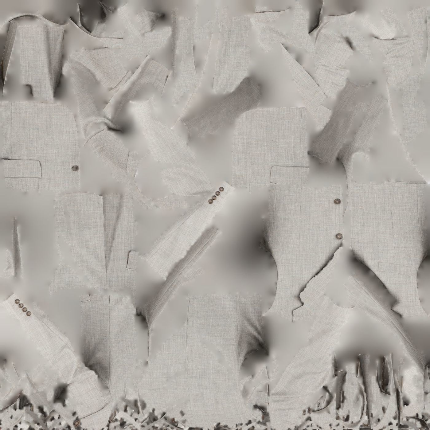 Suit B Vest Open Low-poly 3D model_16