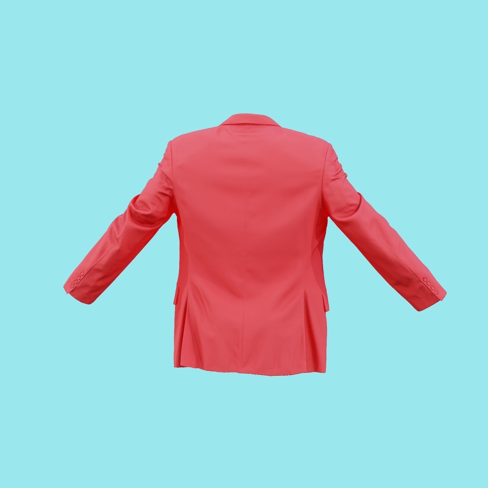 Suit B Vest Open Low-poly 3D model_20