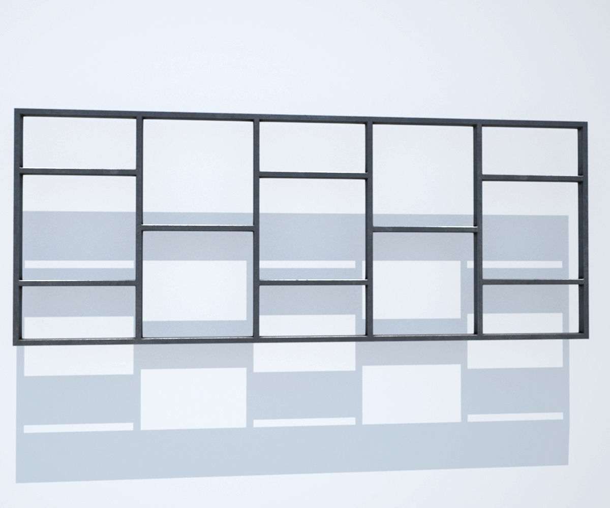 CastIron Fence Pack Low-poly 3D model_5