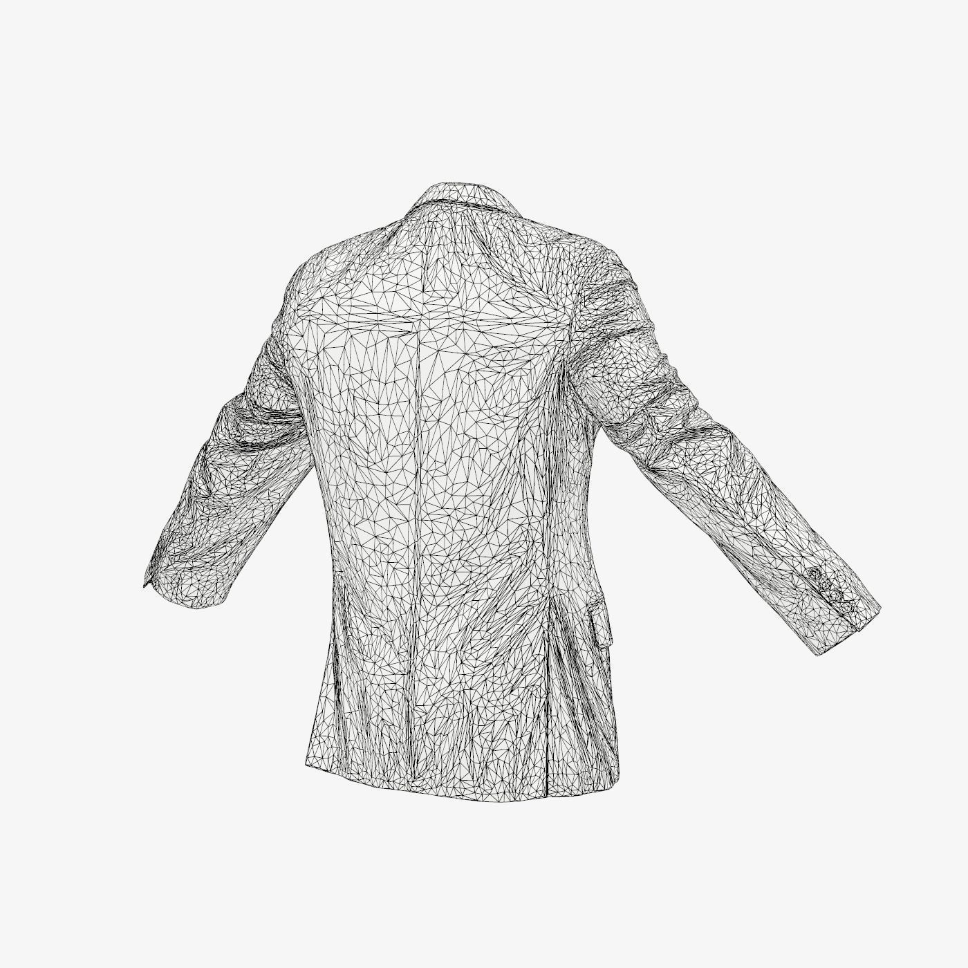 Suit B Vest Low-poly 3D model_15