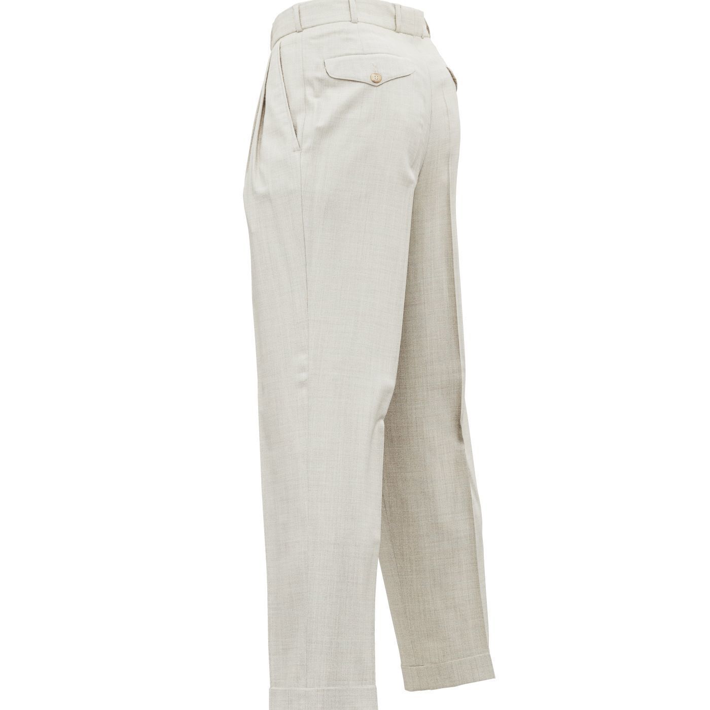 Suit B Trousers Low-poly 3D model_10