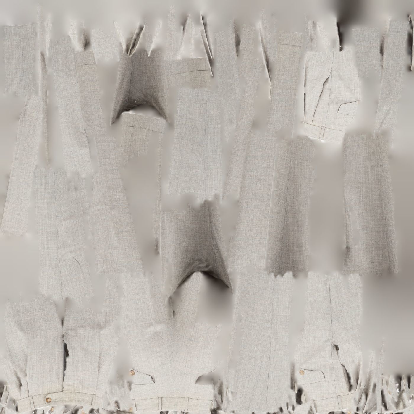 Suit B Trousers Low-poly 3D model_16