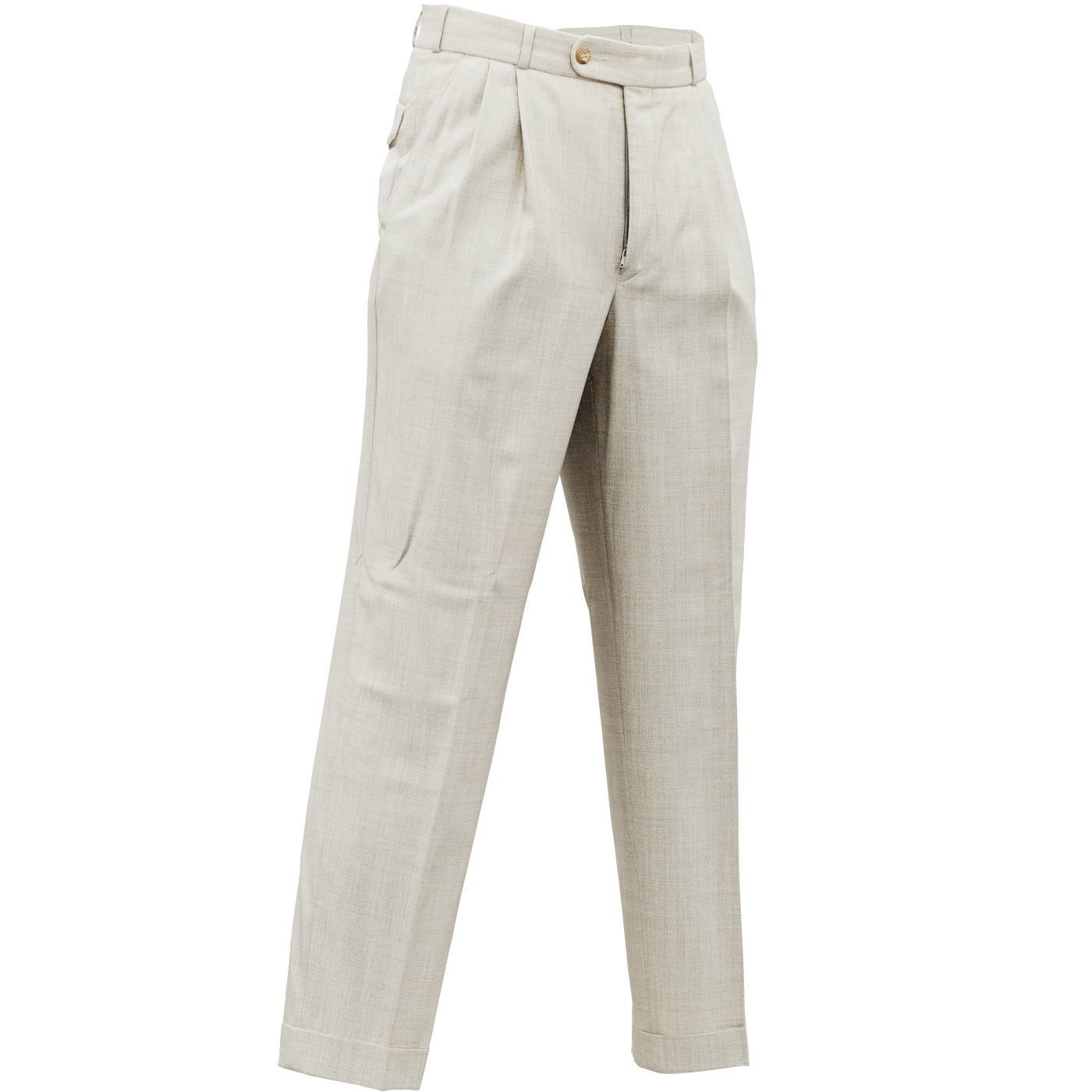 Suit B Trousers Low-poly 3D model_3